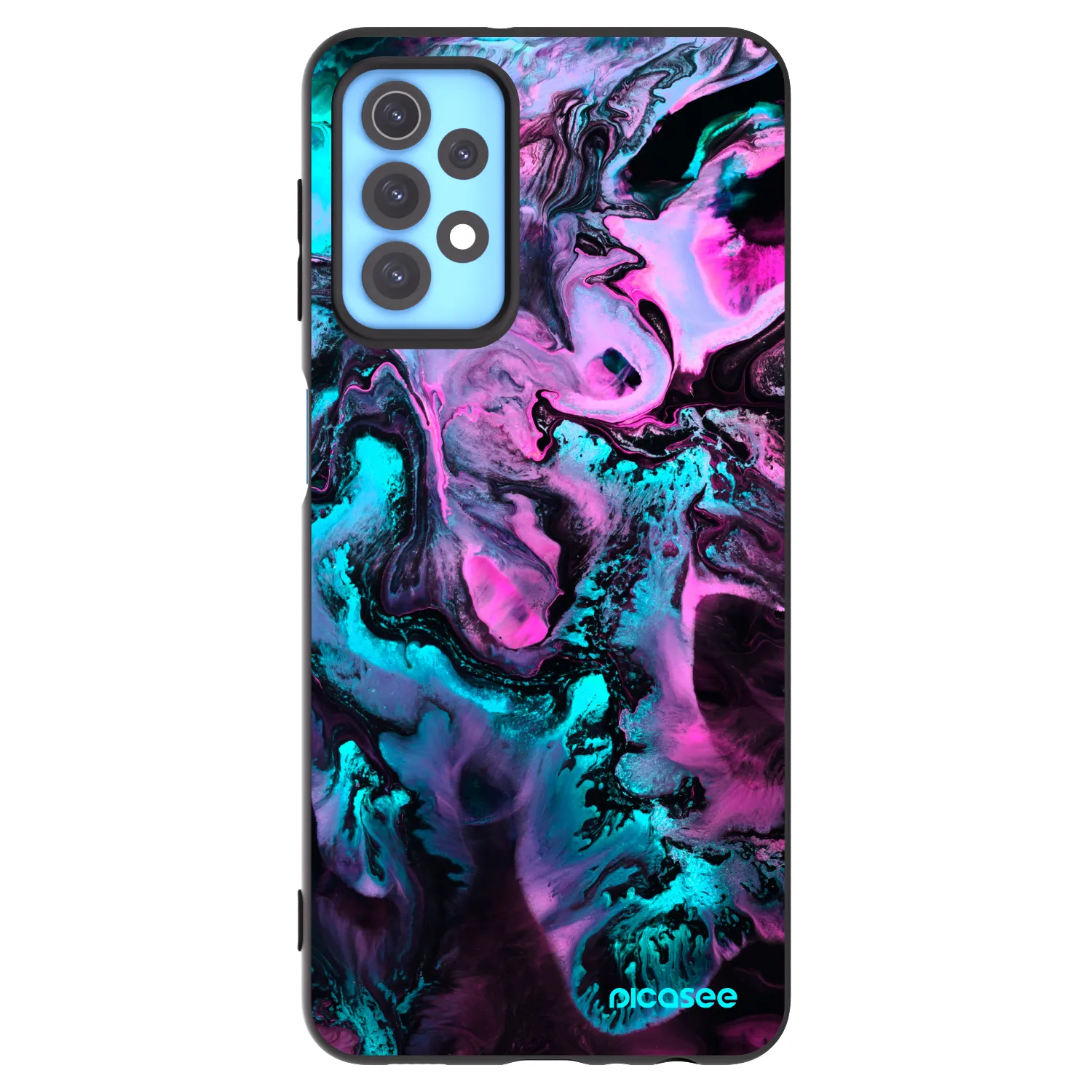 Picasee Μαύρη θήκη σιλικόνης για Samsung Galaxy A32 4G SM-A325F - Lean