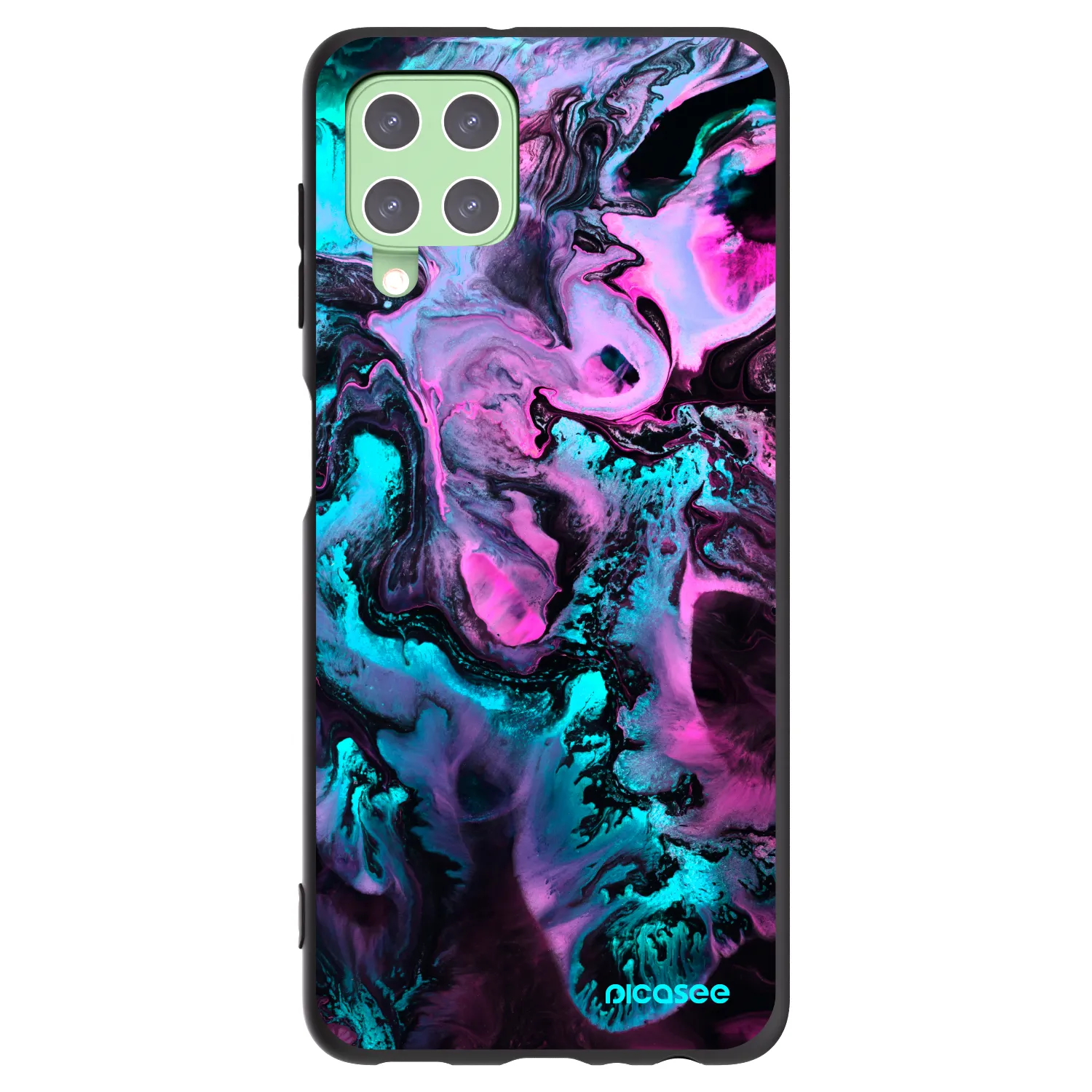 Picasee Μαύρη θήκη σιλικόνης για Samsung Galaxy A22 A225F 4G - Lean