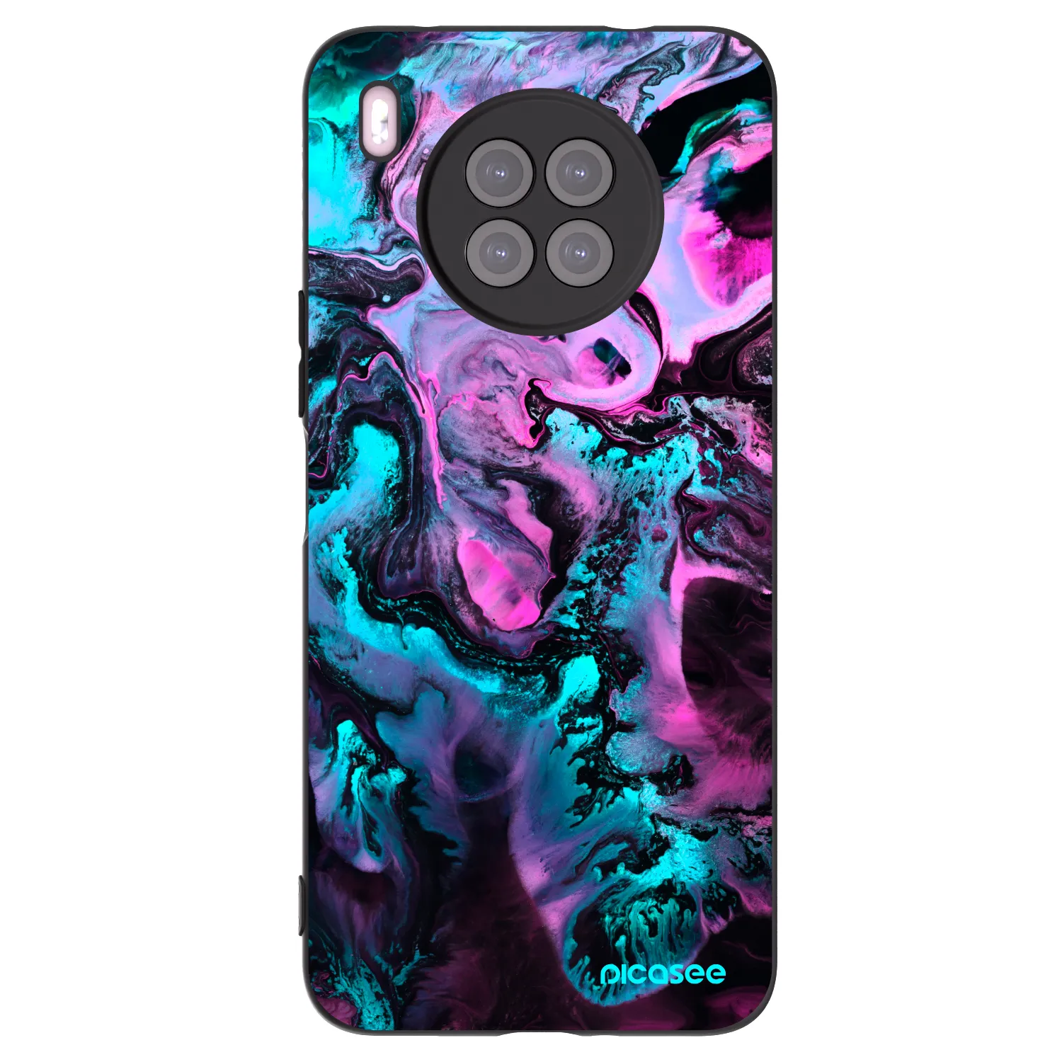 Picasee Μαύρη θήκη σιλικόνης για Huawei Nova 8i - Lean
