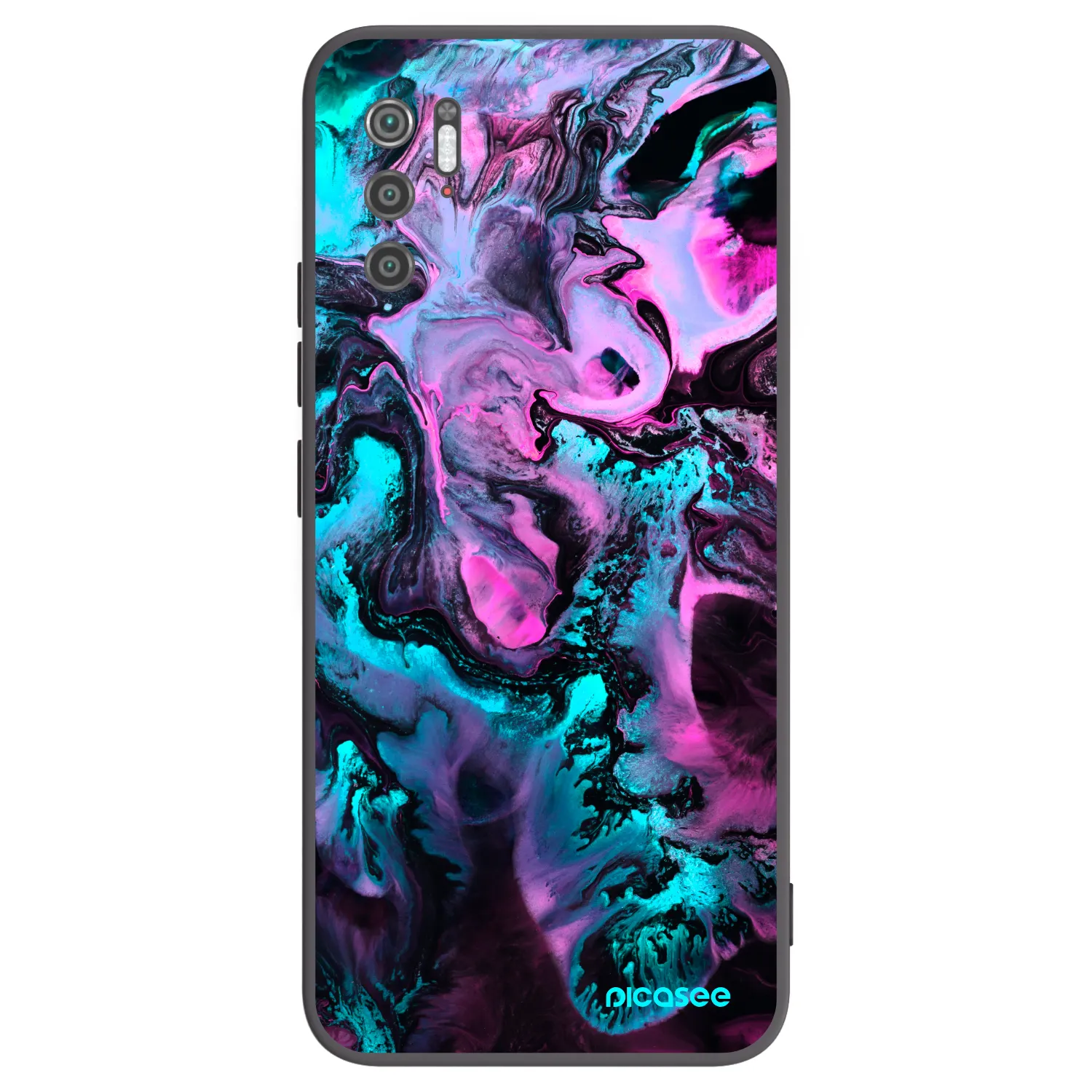 Picasee Μαύρη θήκη σιλικόνης για Xiaomi Poco M3 Pro 5G - Lean