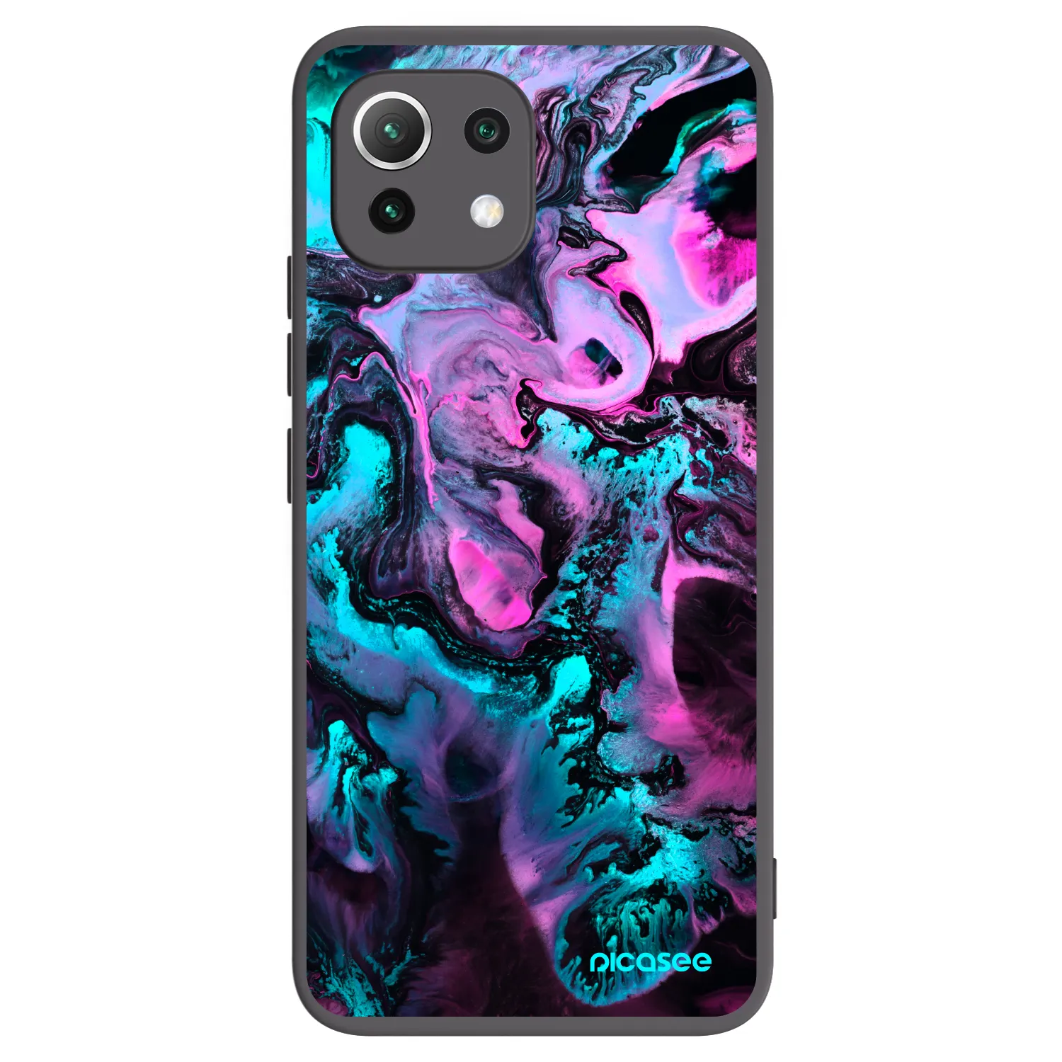 Picasee Μαύρη θήκη σιλικόνης για Xiaomi 11 Lite 5G NE - Lean