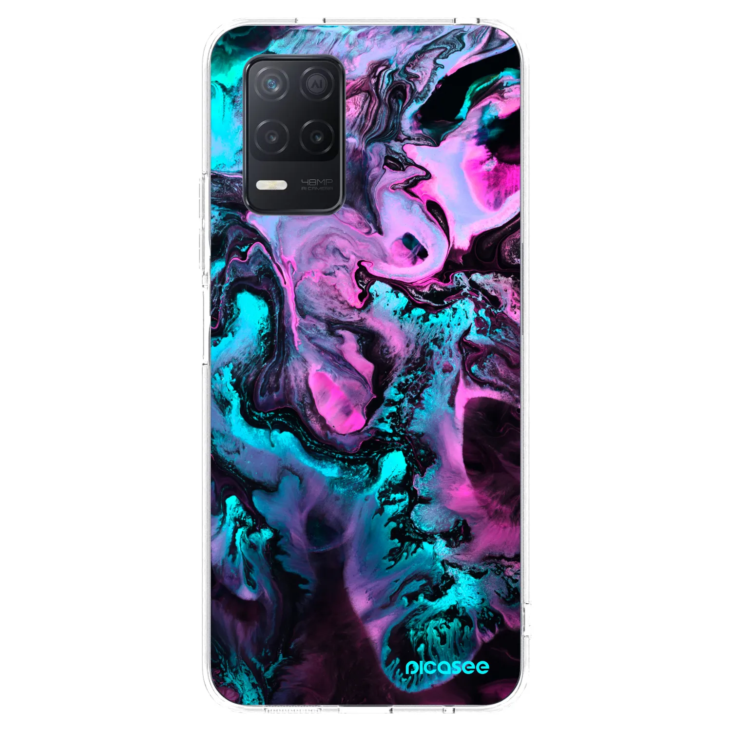 Picasee διαφανής θήκη σιλικόνης Realme 8 5G - Lean