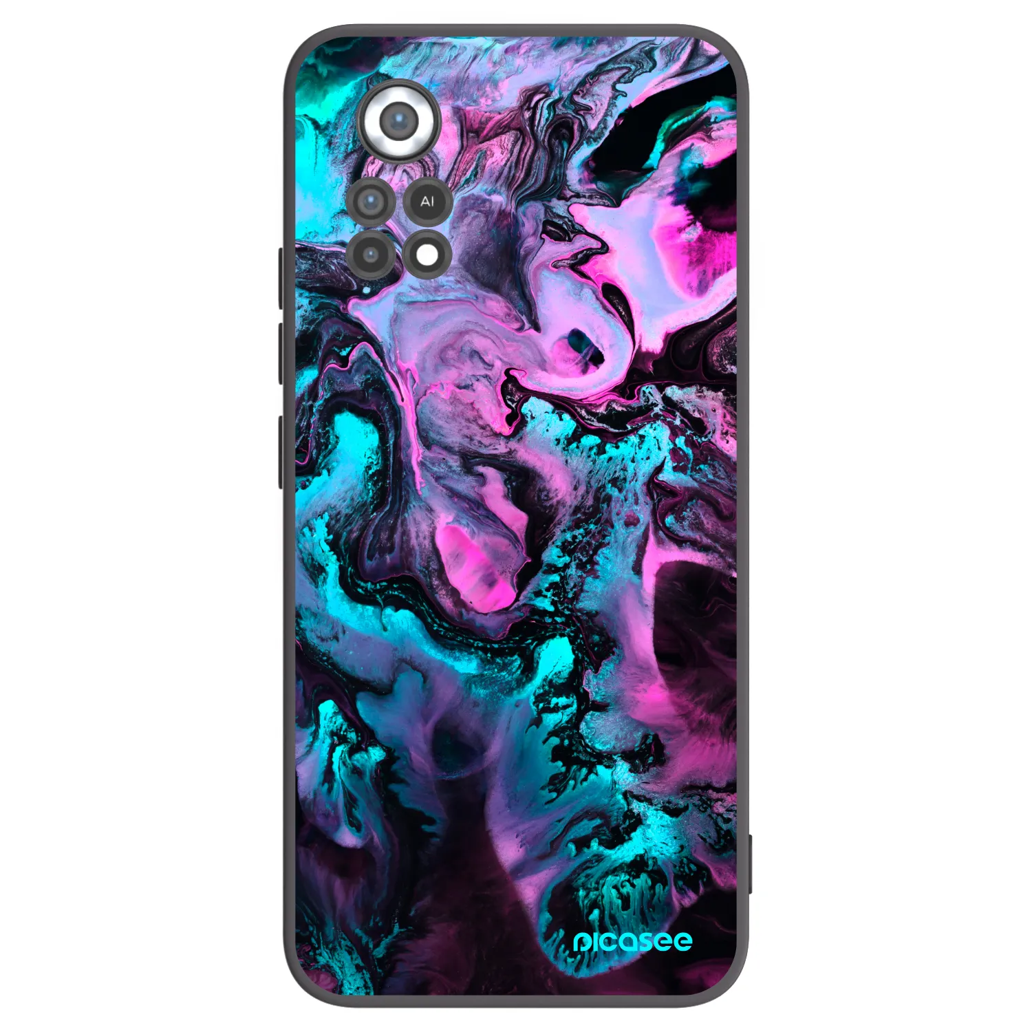 Picasee Μαύρη θήκη σιλικόνης για Xiaomi Poco X4 Pro 5G - Lean