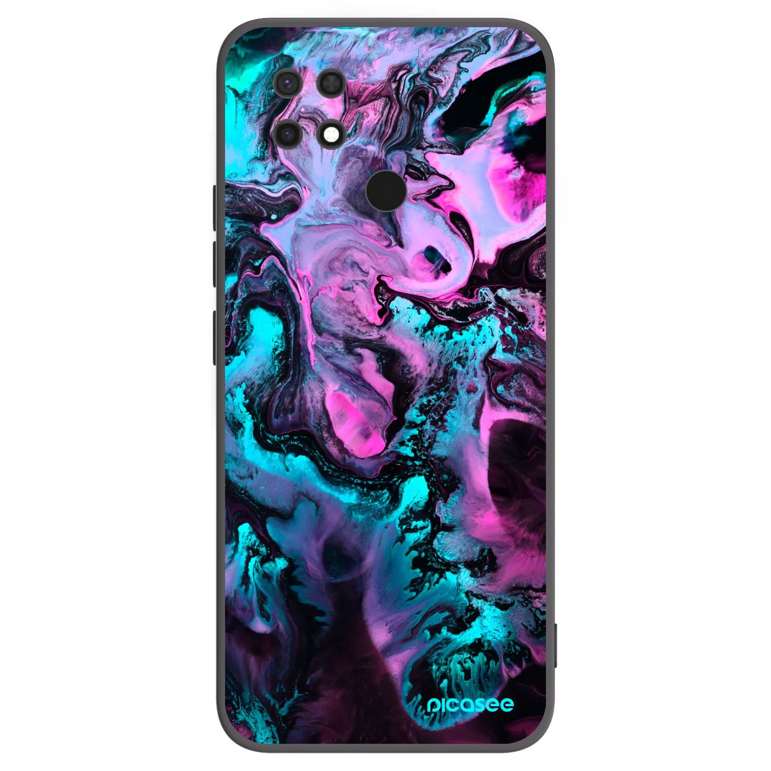 Picasee Μαύρη θήκη σιλικόνης για Xiaomi Redmi 10C - Lean