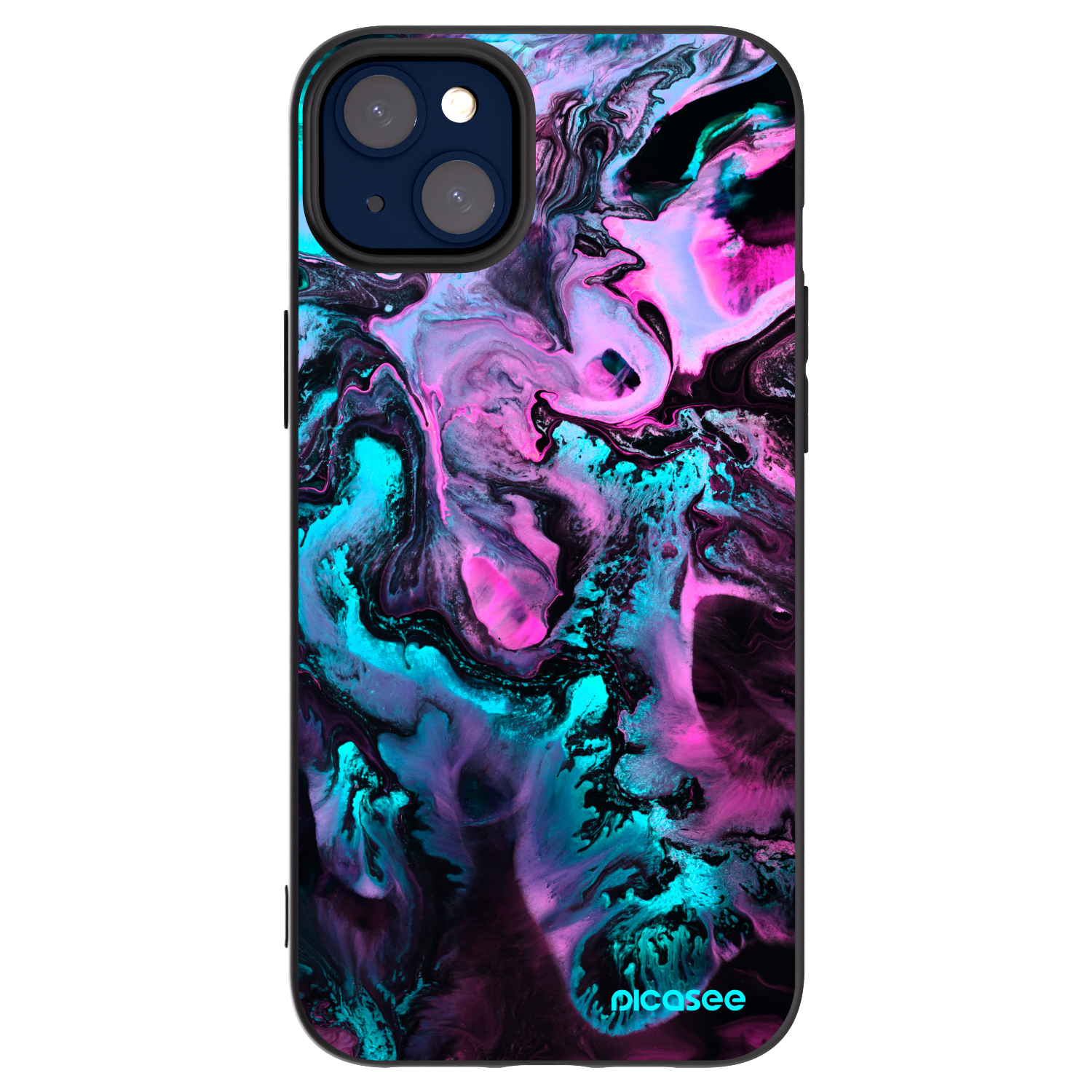 Picasee Μαύρη θήκη σιλικόνης για Apple iPhone 14 Plus - Lean