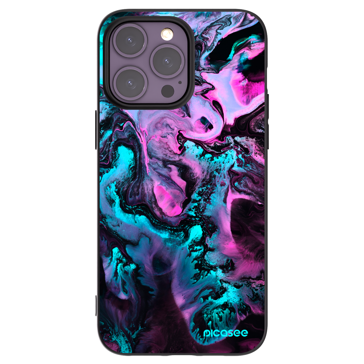 Picasee Μαύρη θήκη σιλικόνης για Apple iPhone 14 Pro Max - Lean