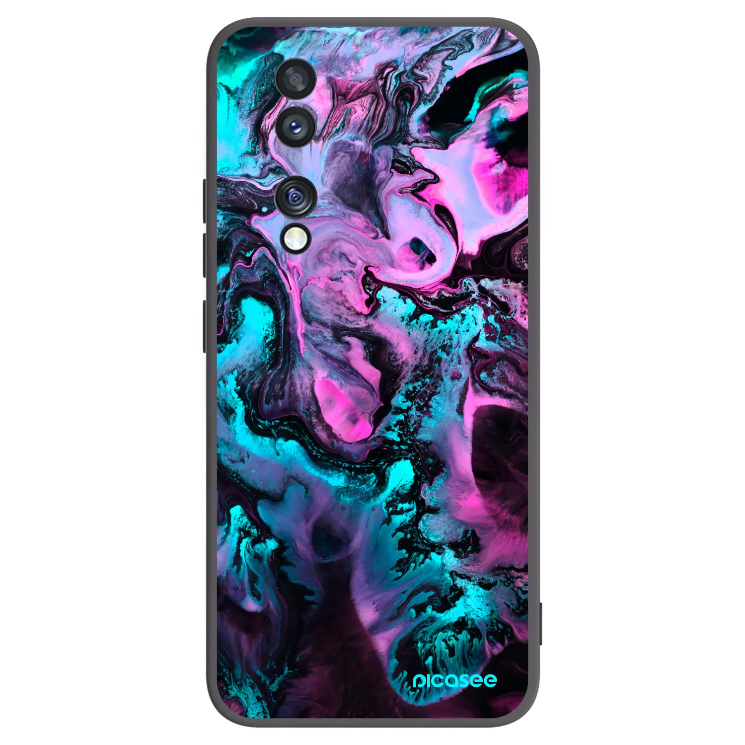 Picasee Μαύρη θήκη σιλικόνης για Honor 70 - Lean