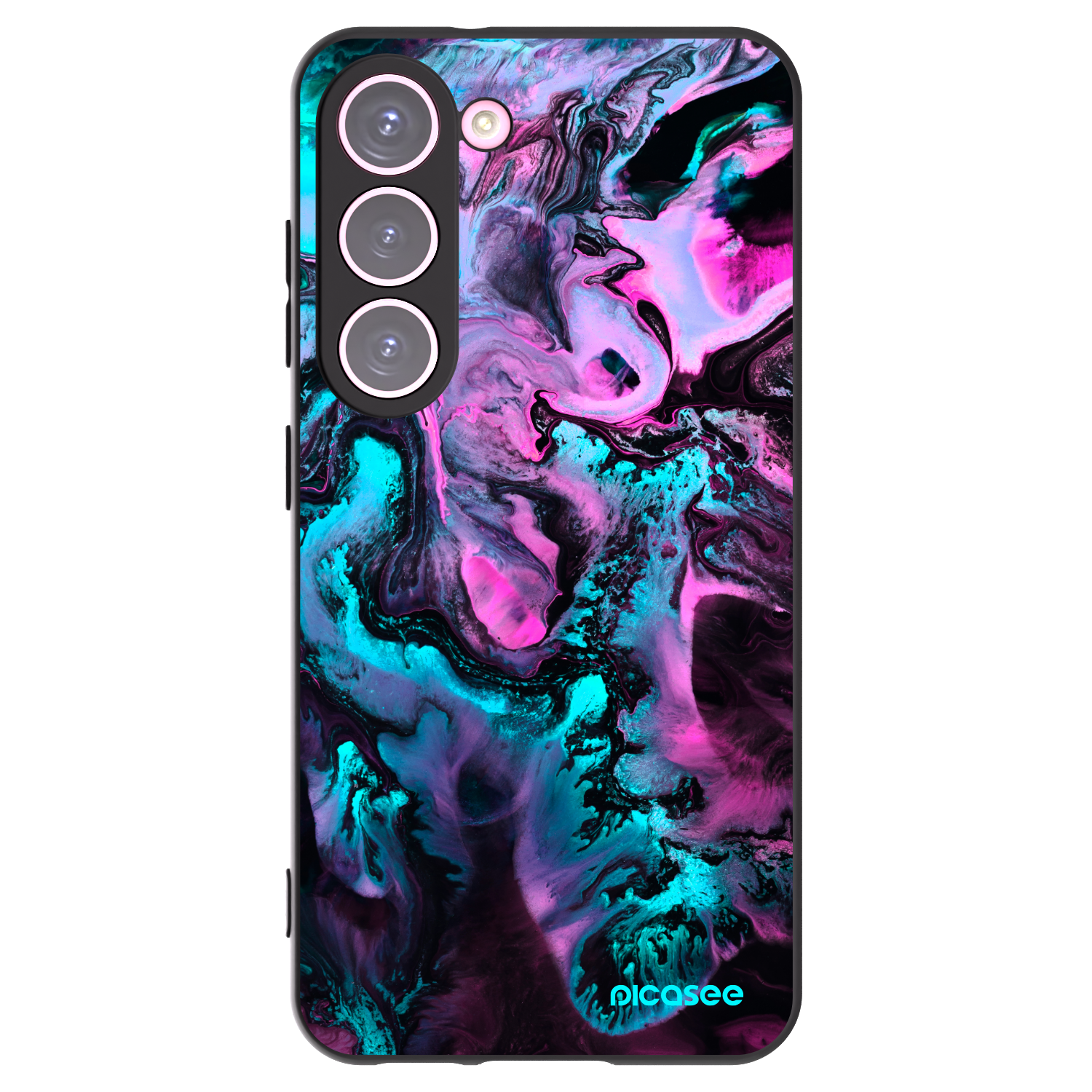 Picasee Μαύρη θήκη σιλικόνης για Samsung Galaxy S23 5G - Lean