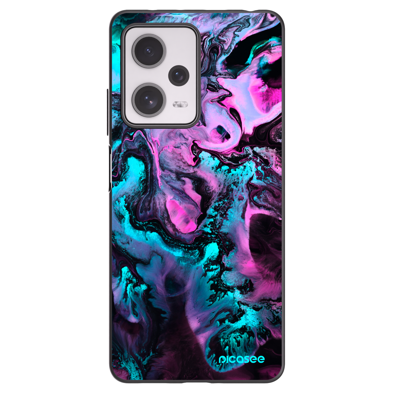 Picasee Μαύρη θήκη σιλικόνης για Xiaomi Redmi Note 12 Pro+ 5G - Lean