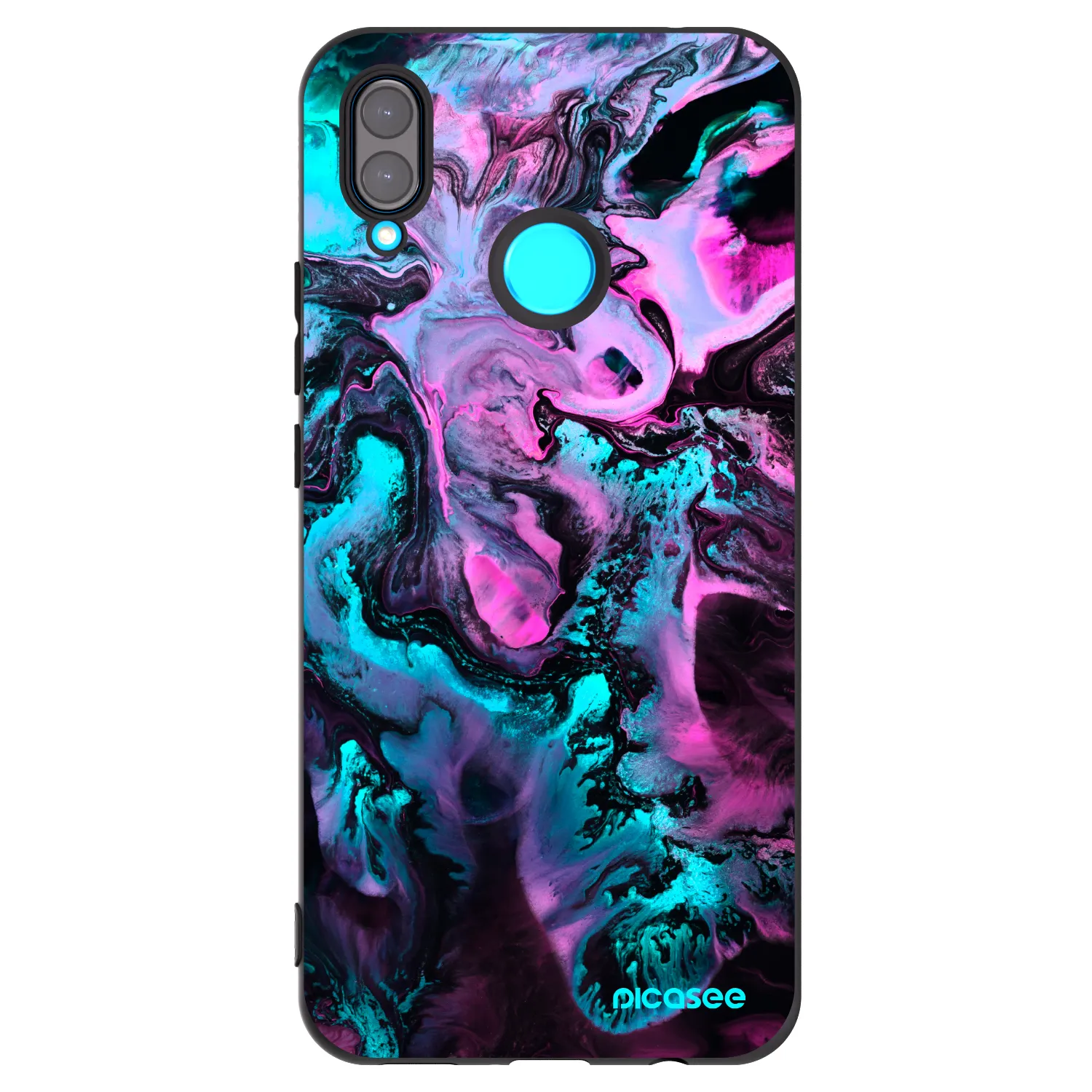 Picasee Μαύρη θήκη σιλικόνης για Huawei Nova 3i - Lean