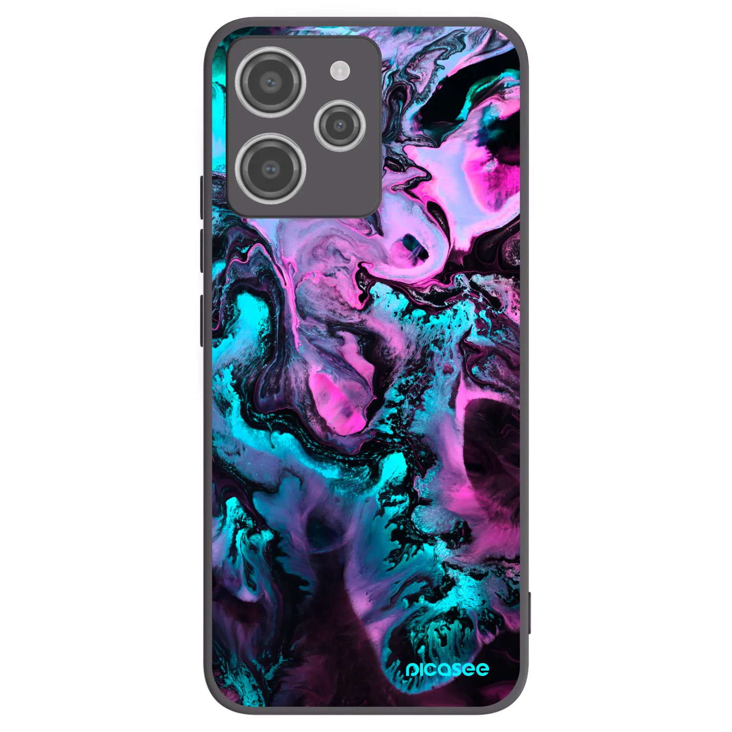 Picasee Μαύρη θήκη σιλικόνης για Xiaomi Redmi 12 4G - Lean