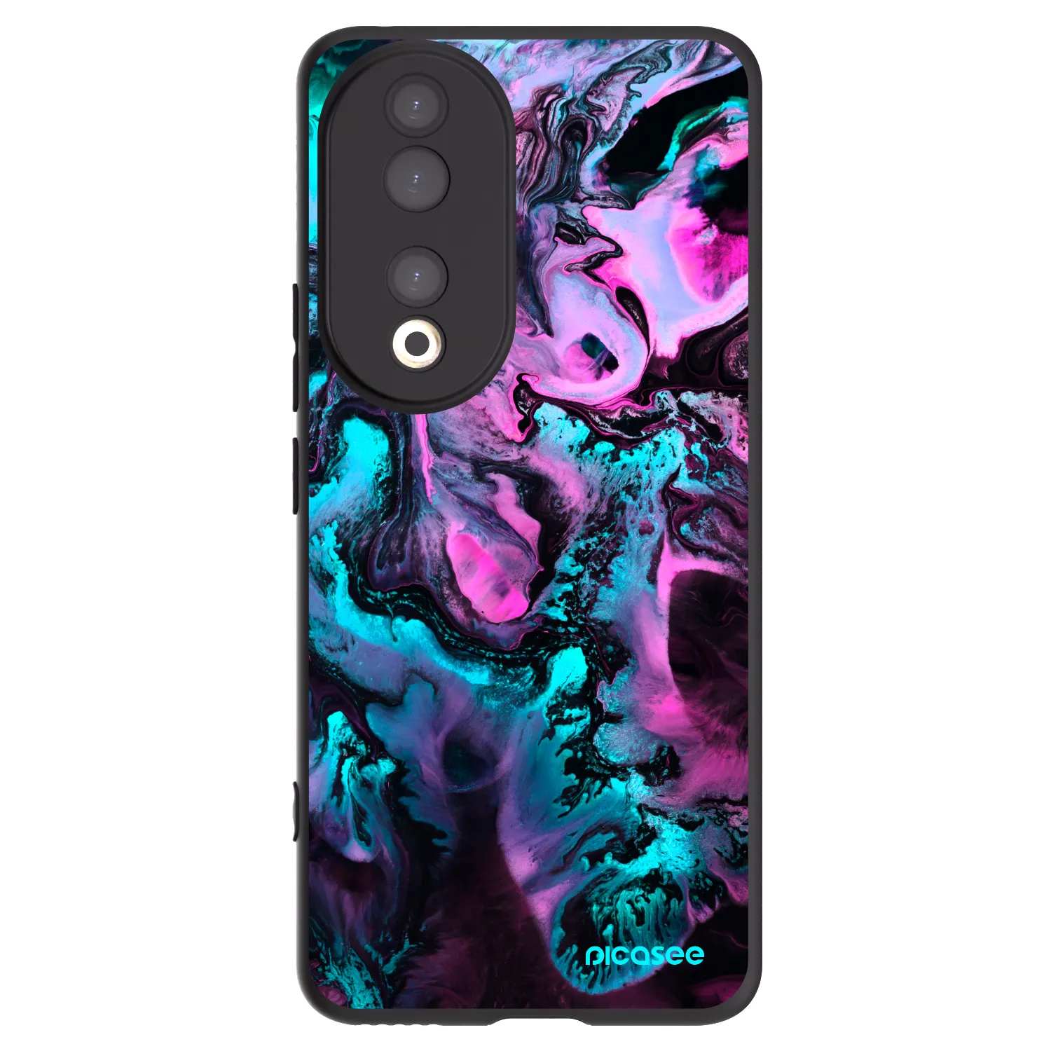 Picasee Μαύρη θήκη σιλικόνης για Honor 90 5G - Lean
