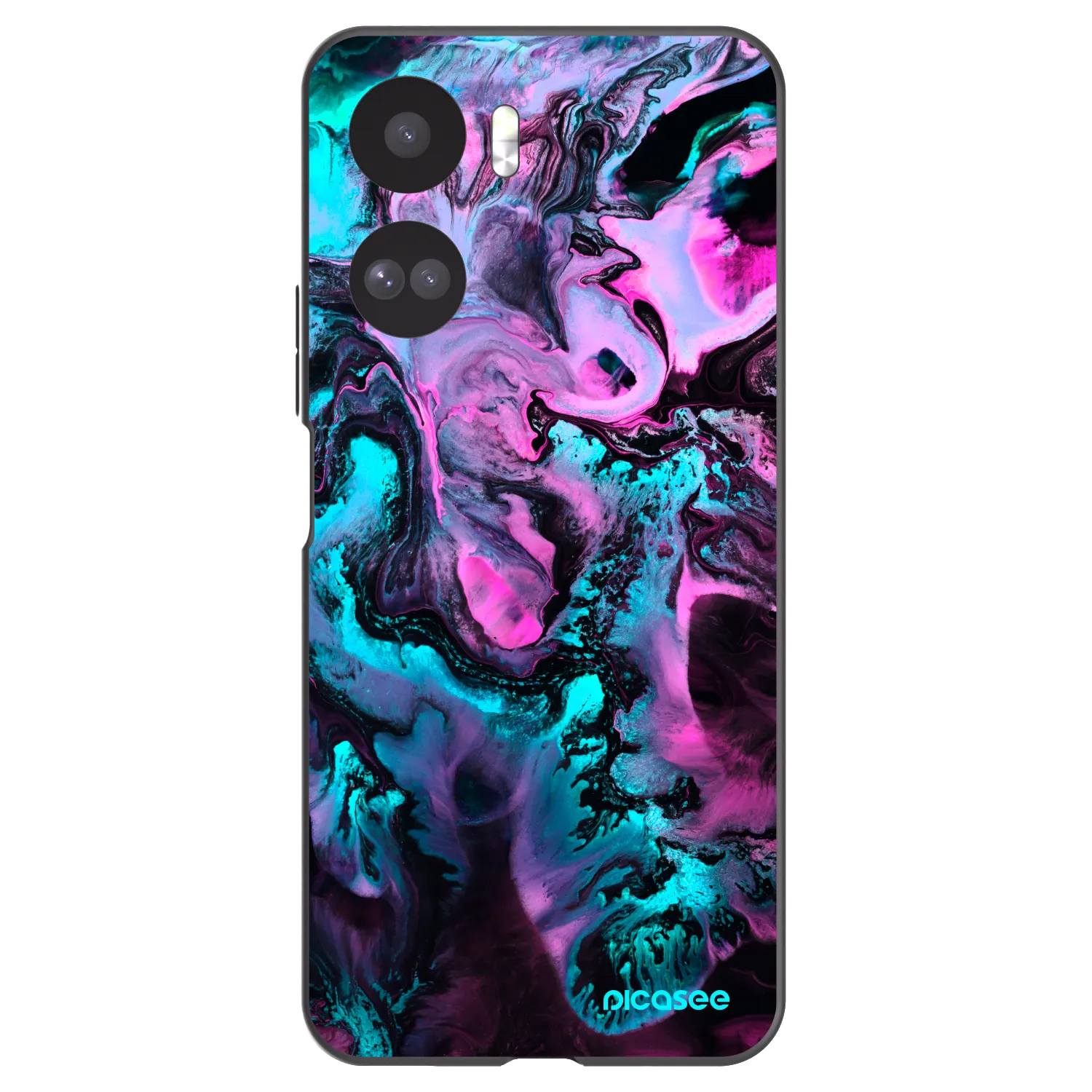 Picasee Μαύρη θήκη σιλικόνης για Honor 90 Lite 5G - Lean
