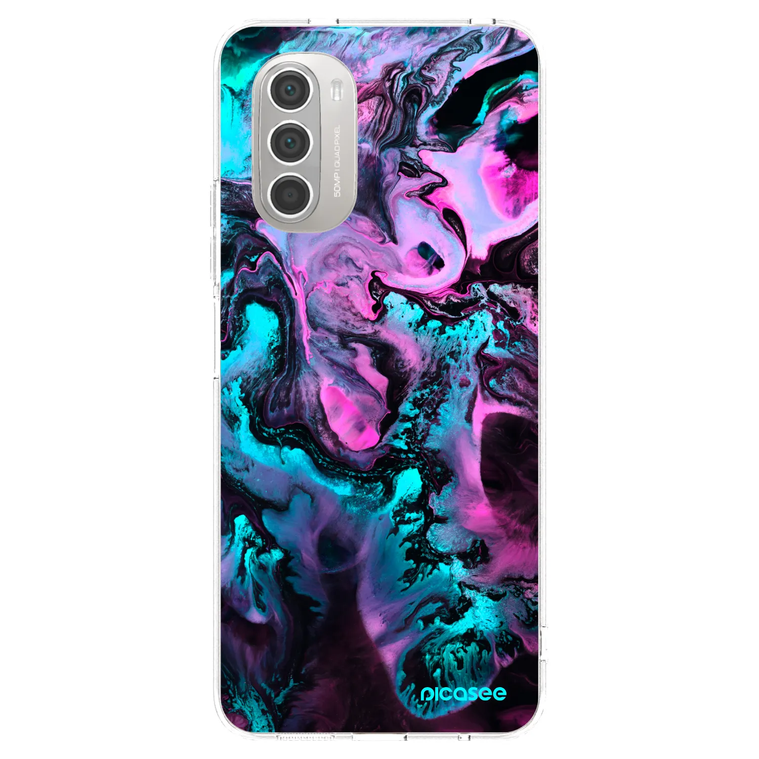 Picasee διαφανής θήκη σιλικόνης Motorola Moto G51 - Lean