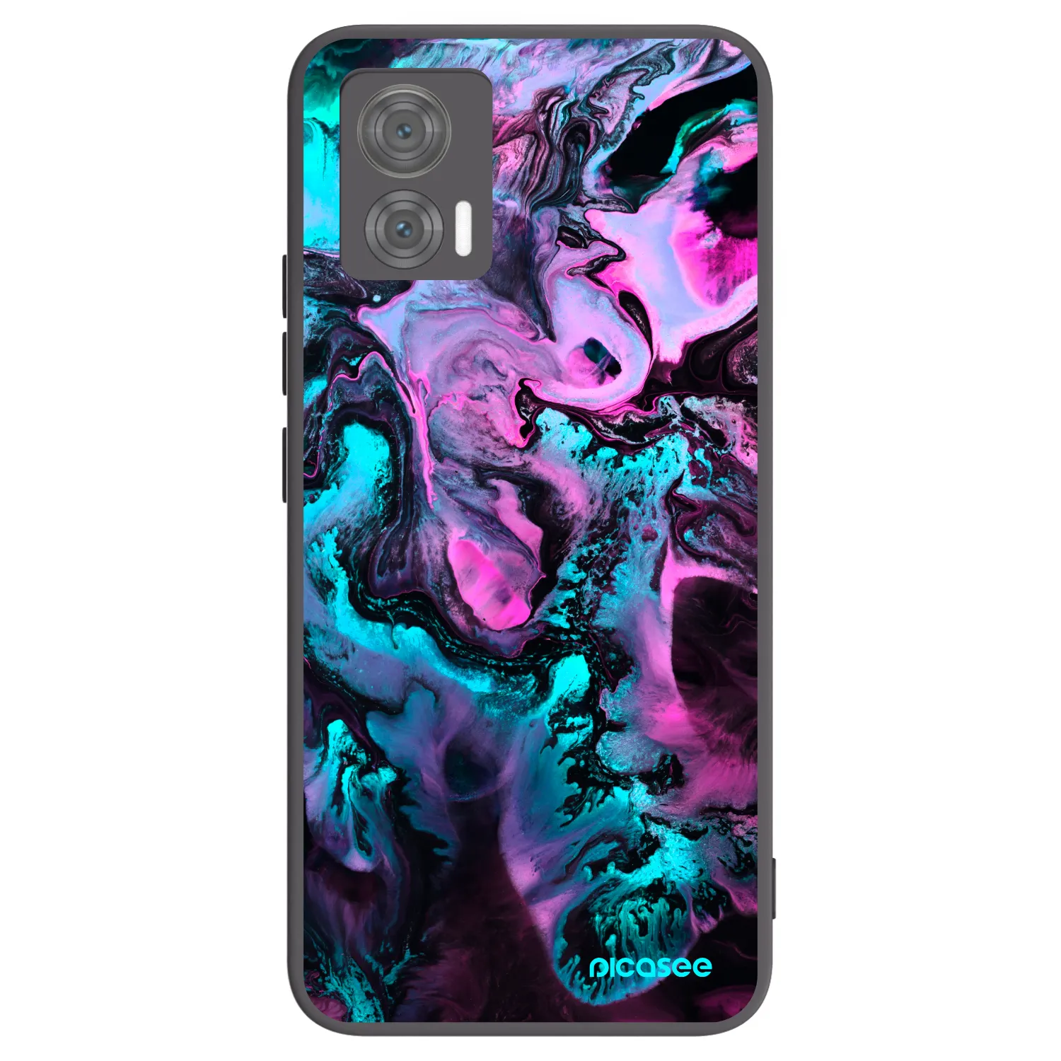 Picasee Μαύρη θήκη σιλικόνης για Motorola Edge 30 Neo - Lean