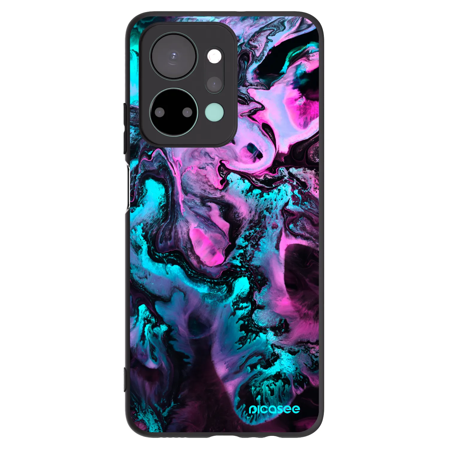Picasee Μαύρη θήκη σιλικόνης για Honor X7a - Lean