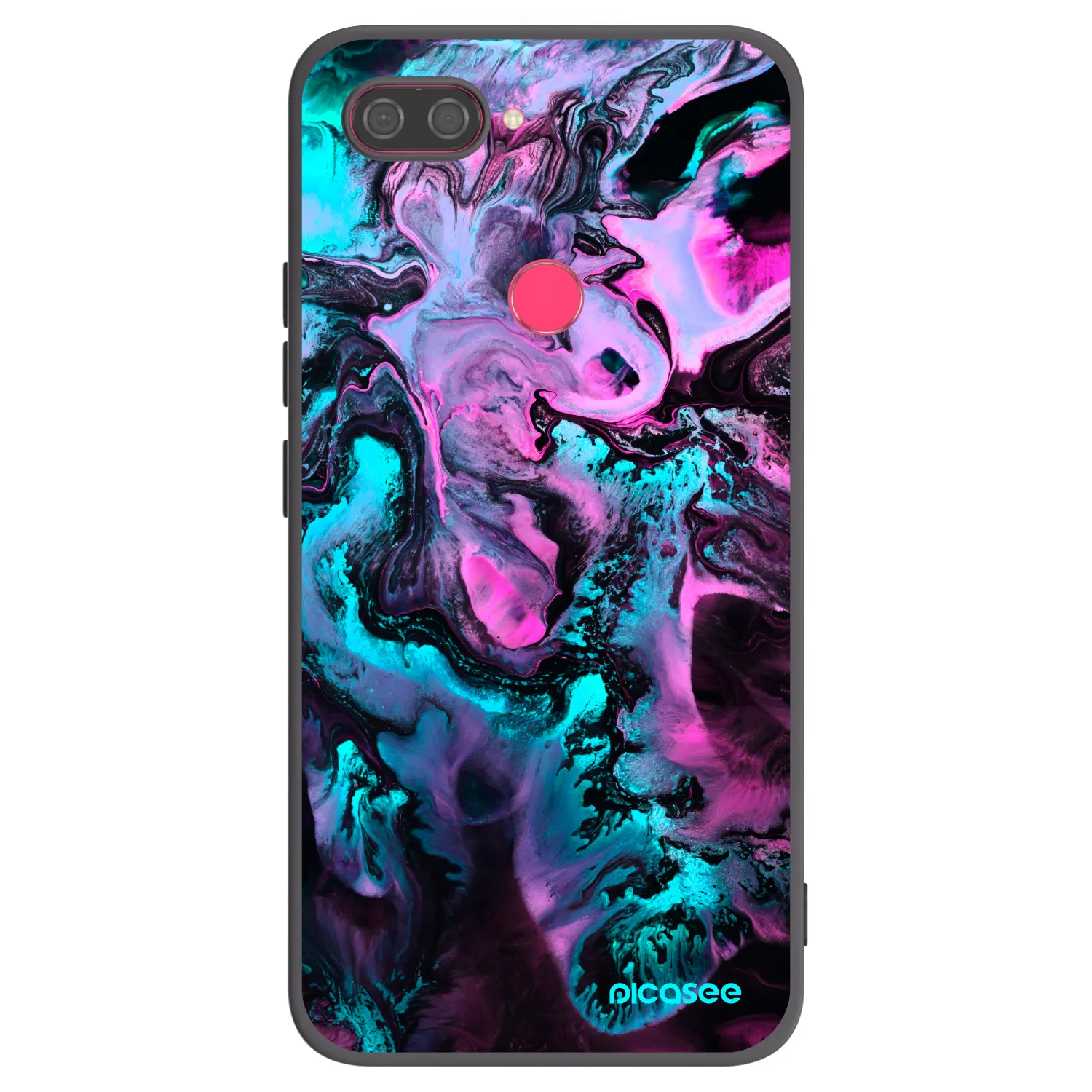 Picasee Μαύρη θήκη σιλικόνης για Xiaomi Mi 8 Lite - Lean