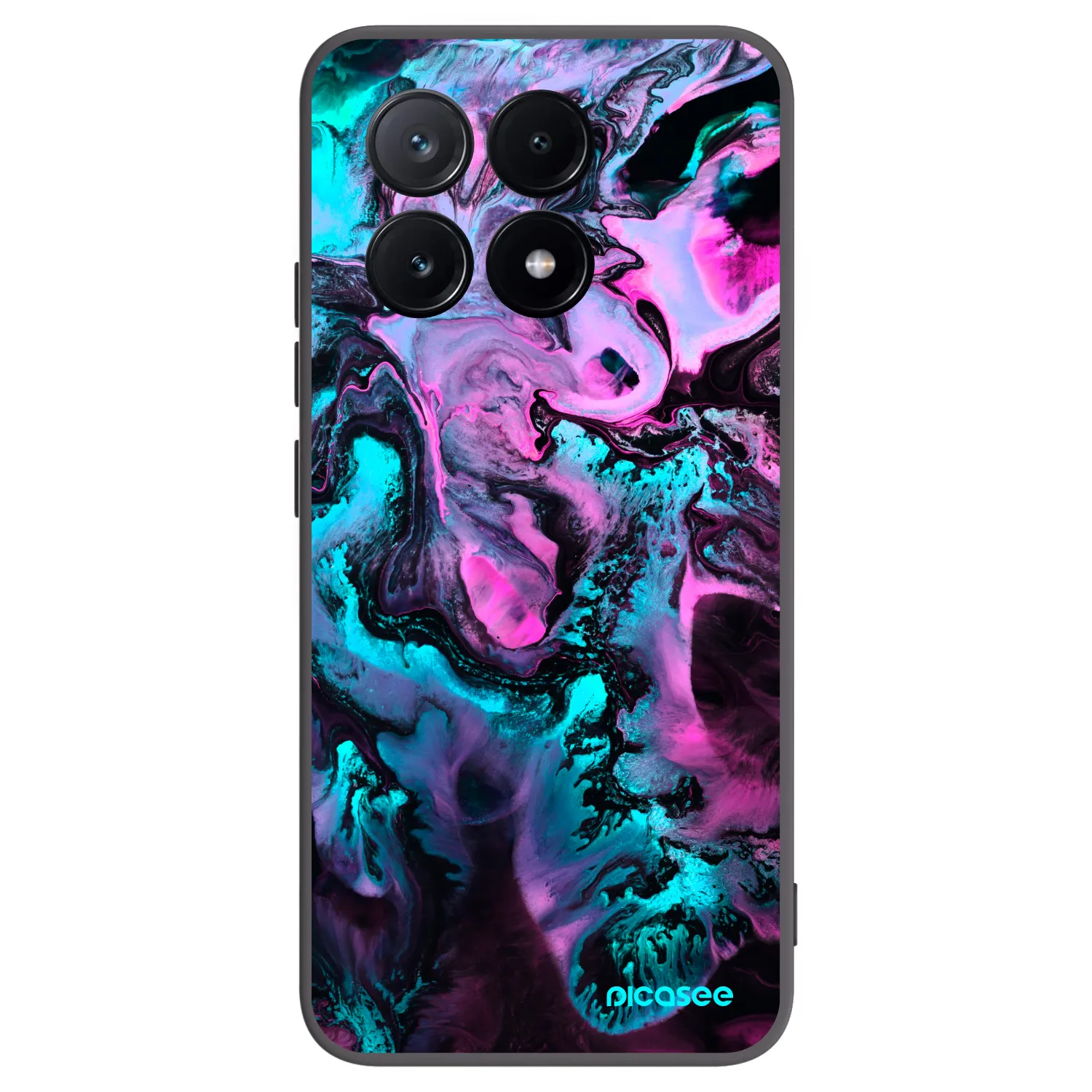 Picasee Μαύρη θήκη σιλικόνης για Xiaomi Poco X6 Pro - Lean