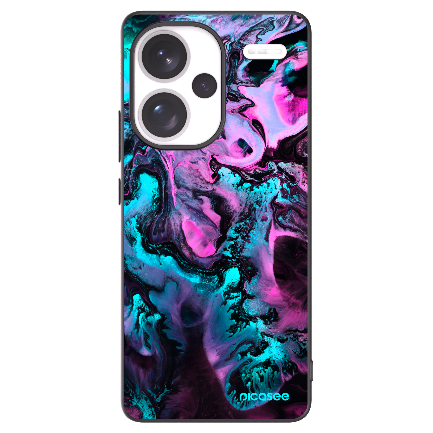 Picasee Μαύρη θήκη σιλικόνης για Xiaomi Redmi Note 13 Pro+ 5G - Lean