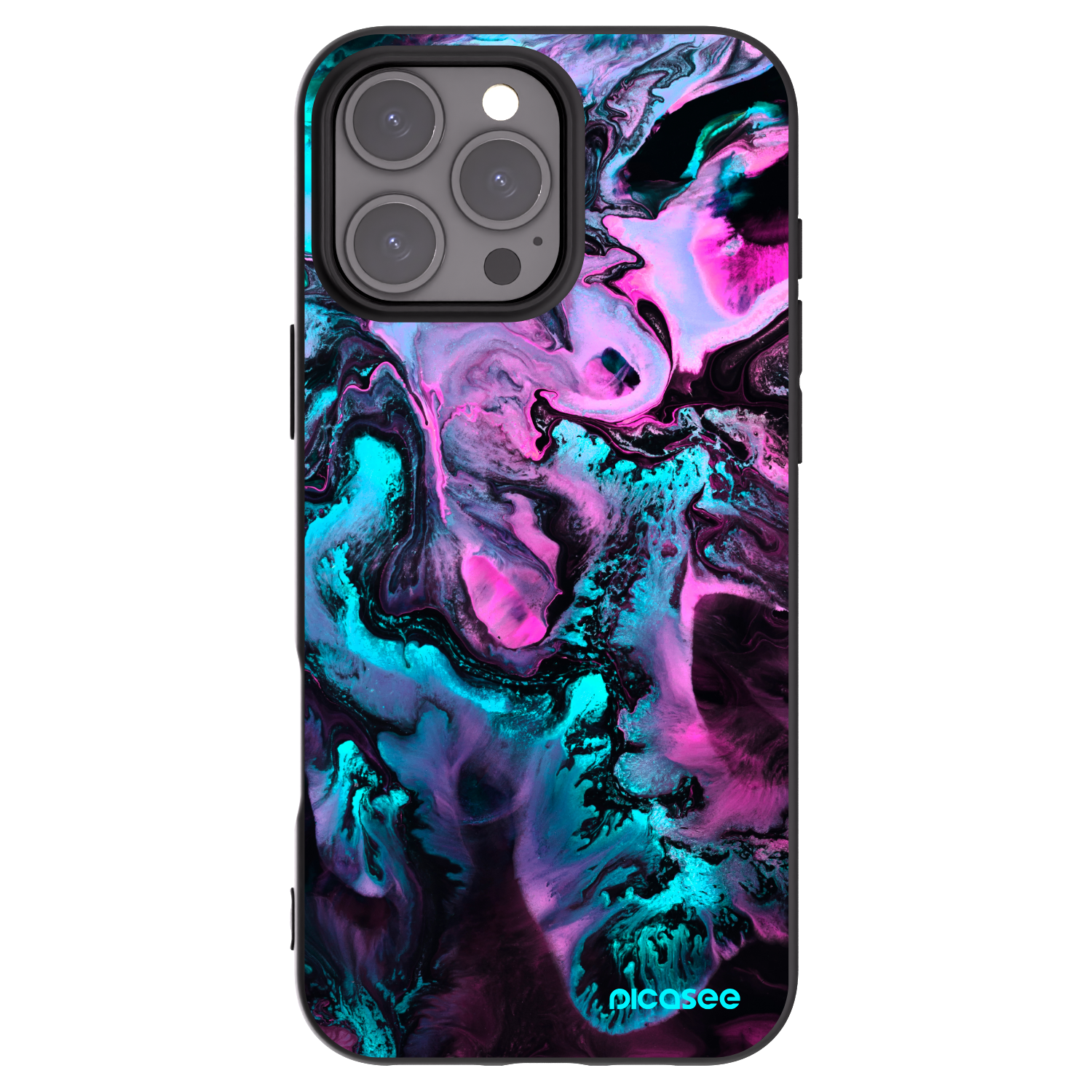 Picasee Μαύρη θήκη σιλικόνης για Apple iPhone 16 Pro Max - Lean