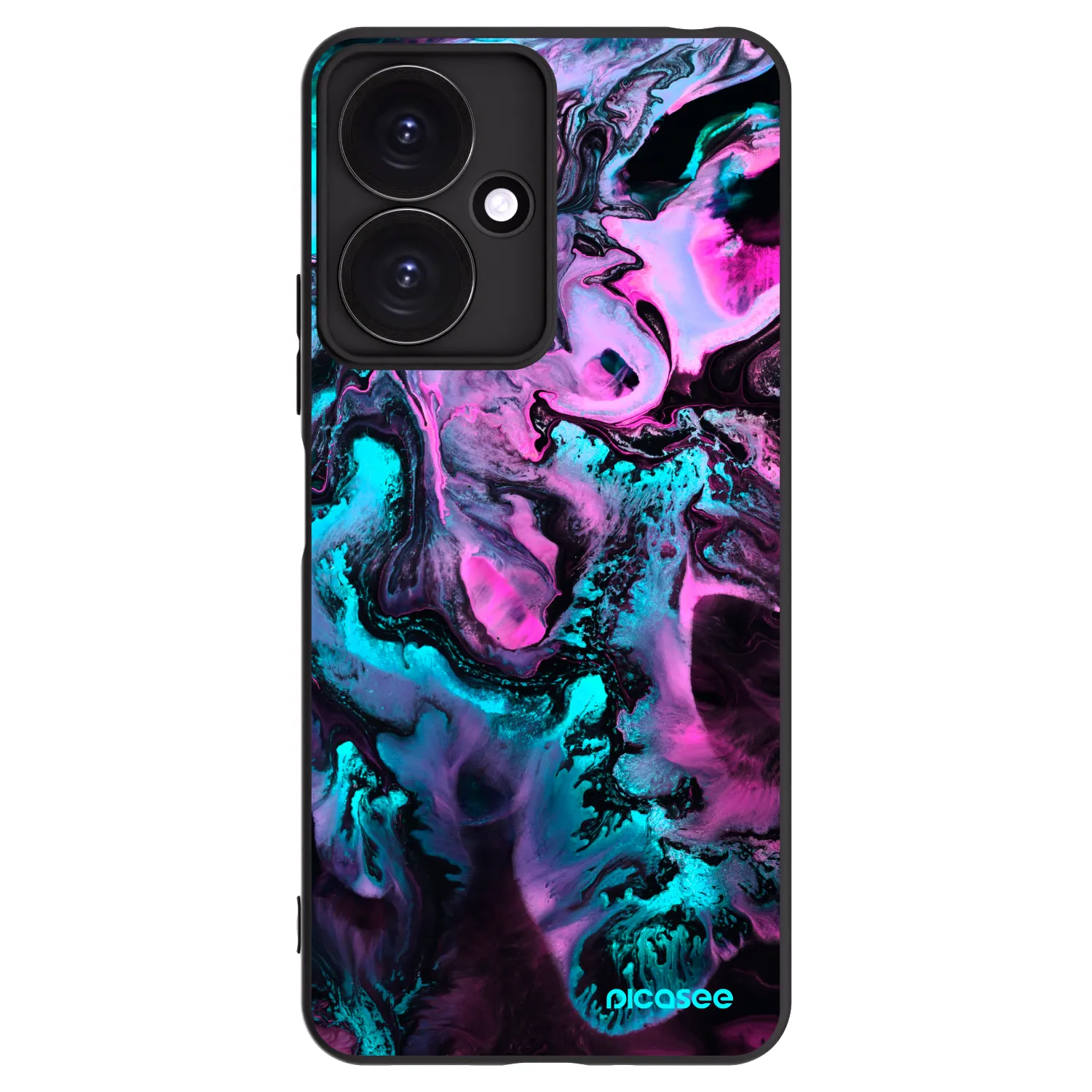 Picasee Μαύρη θήκη σιλικόνης για Xiaomi Redmi 13C 5G - Lean