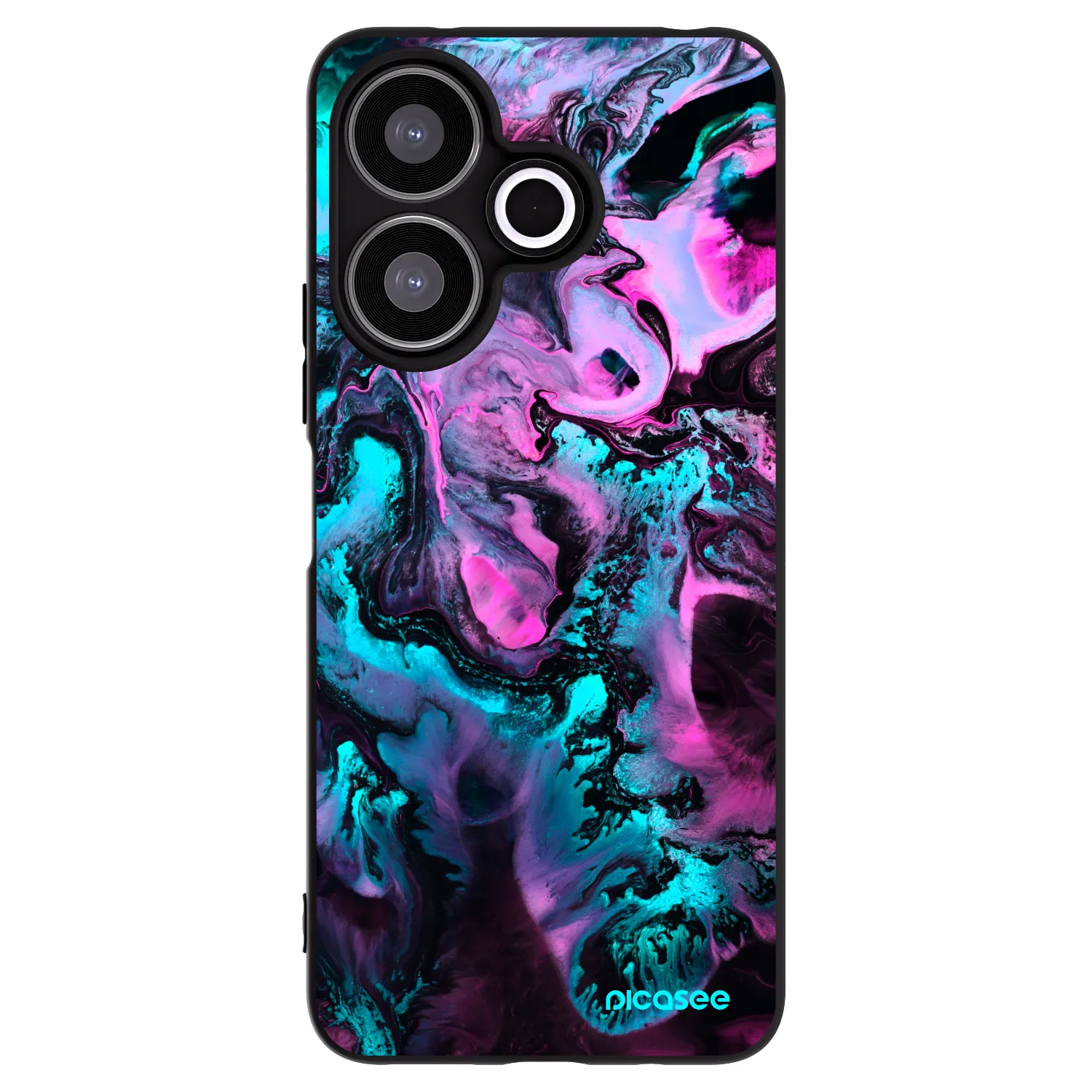 Picasee Μαύρη θήκη σιλικόνης για Xiaomi Redmi 13 4G - Lean