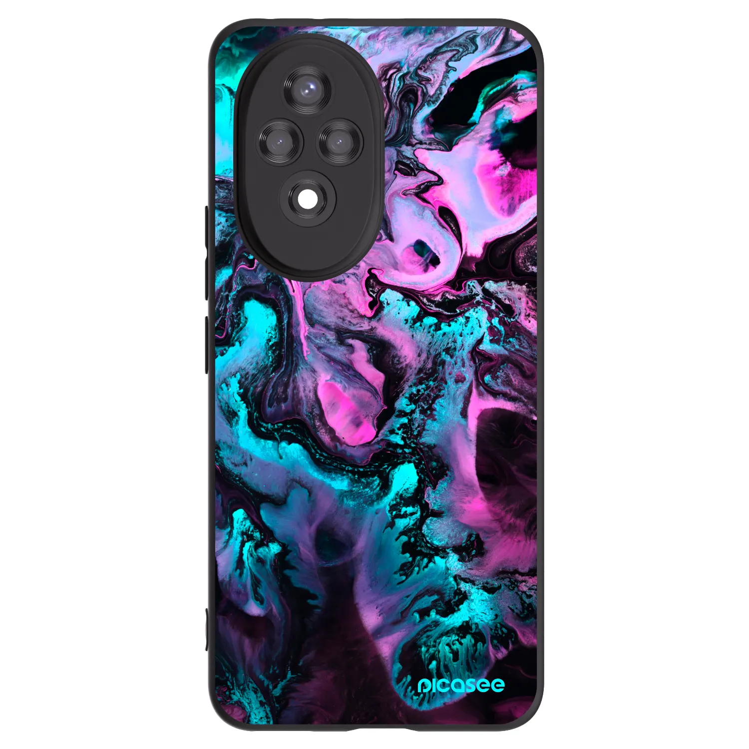 Picasee Μαύρη θήκη σιλικόνης για Honor 200 Pro 5G - Lean