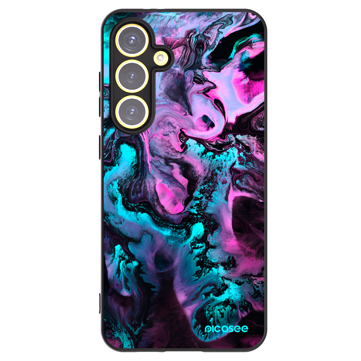Picasee Μαύρη θήκη σιλικόνης για Samsung Galaxy S24 FE S721B - Lean