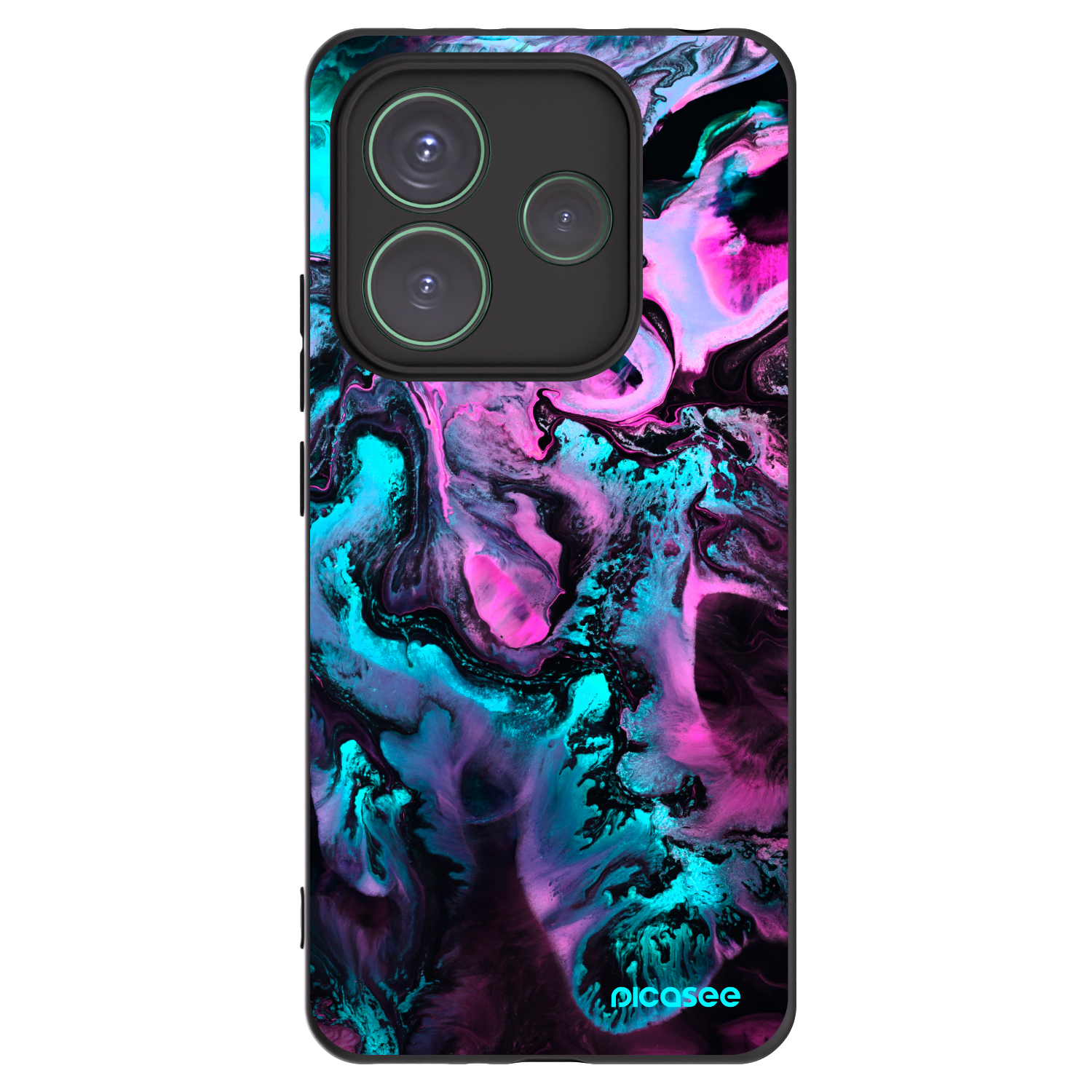 Picasee Μαύρη θήκη σιλικόνης για Xiaomi Redmi Note 14 5G - Lean