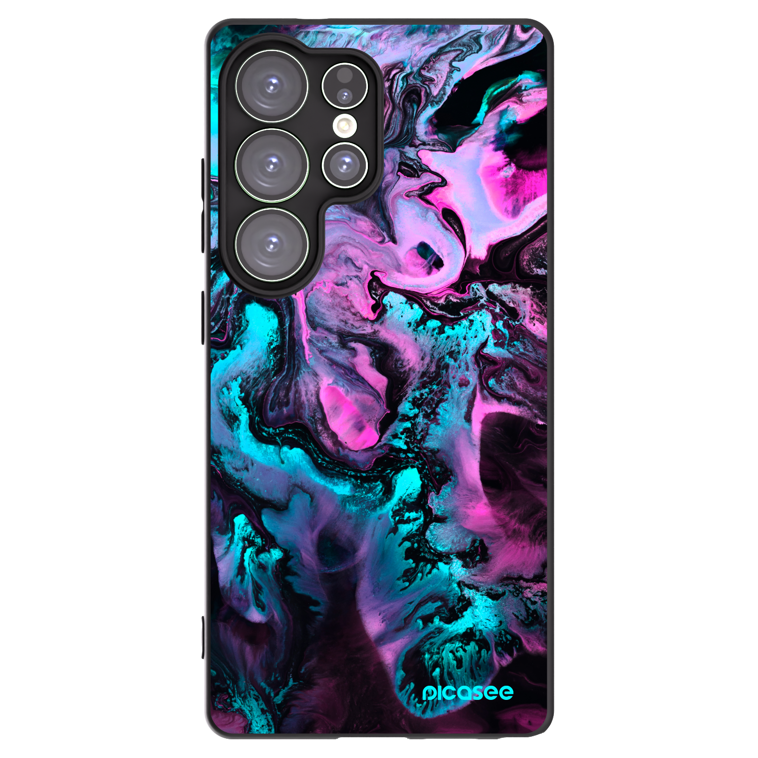 Picasee Μαύρη θήκη σιλικόνης για Samsung Galaxy S25 Ultra 5G - Lean