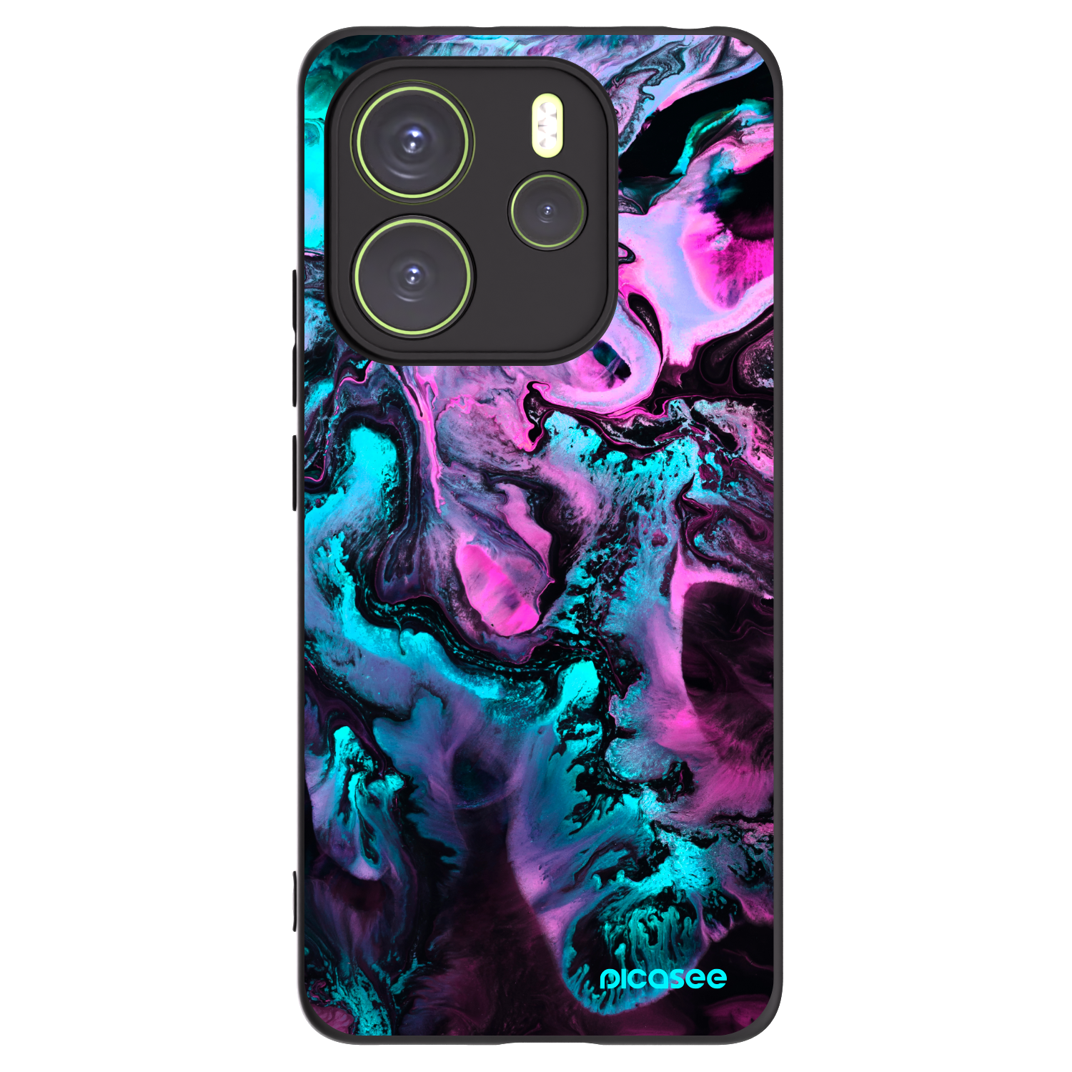 Picasee Μαύρη θήκη σιλικόνης για Xiaomi Redmi Note 14 4G - Lean