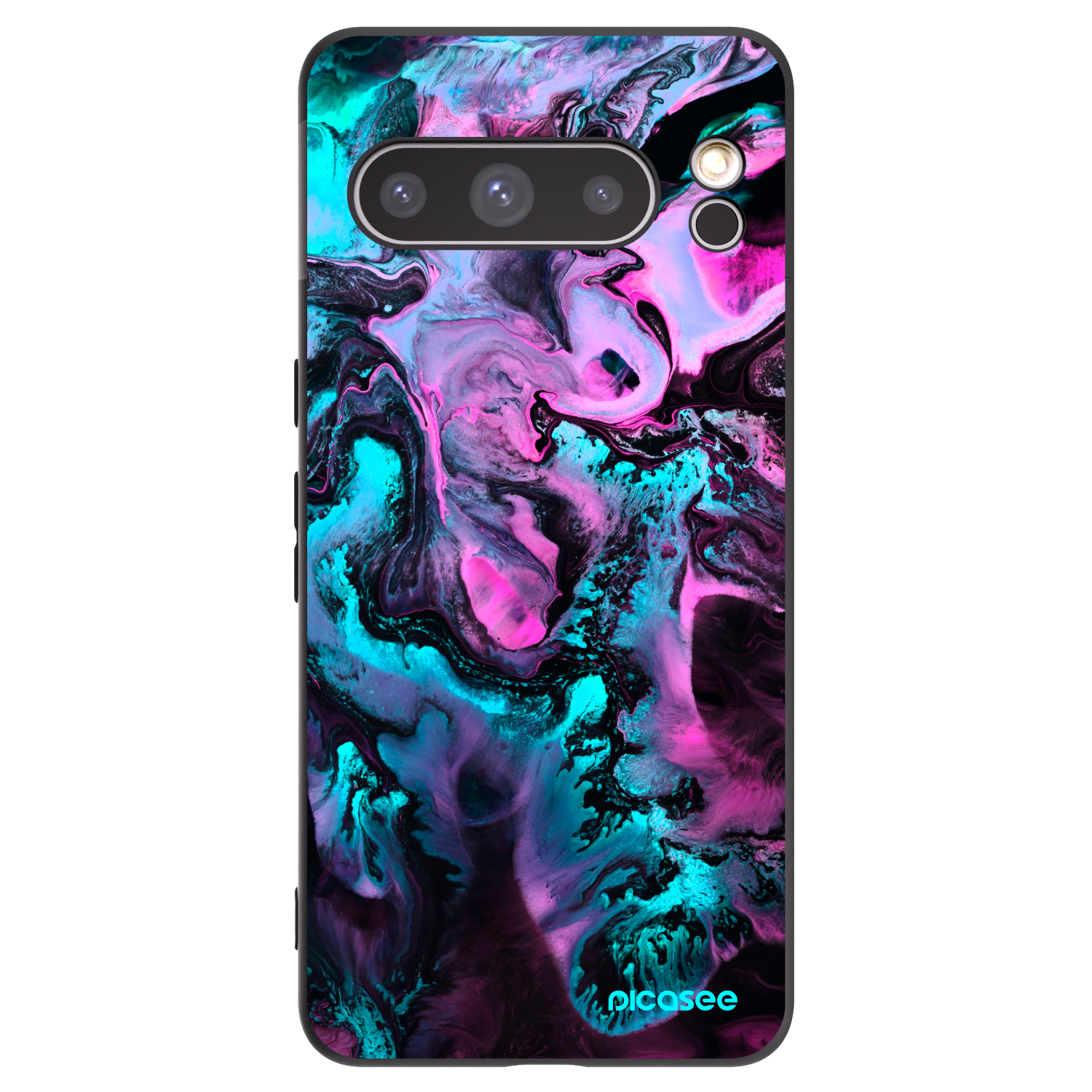 Picasee Μαύρη θήκη σιλικόνης για Google Pixel 8 Pro - Lean