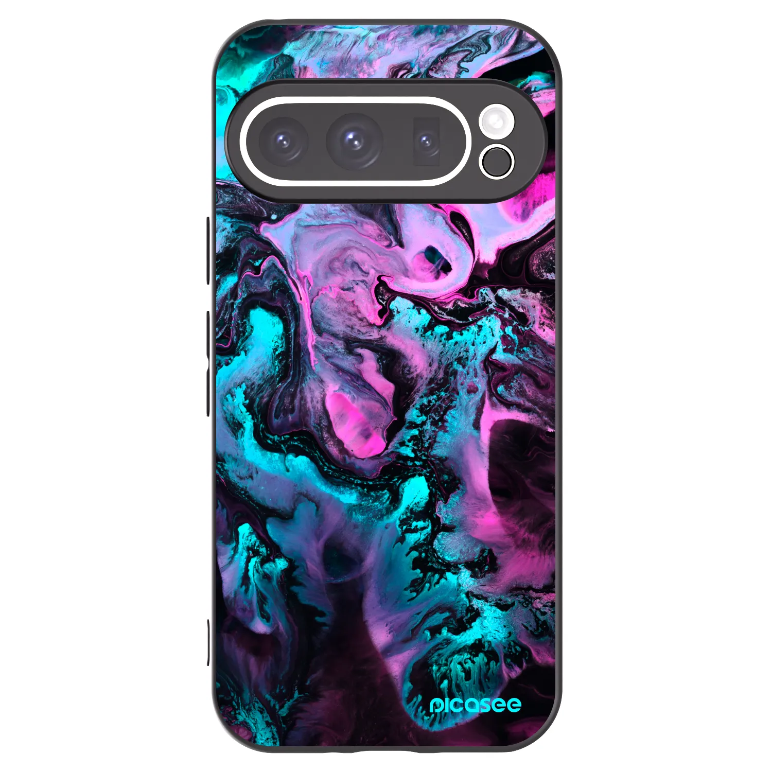 Picasee Μαύρη θήκη σιλικόνης για Google Pixel 9 Pro - Lean