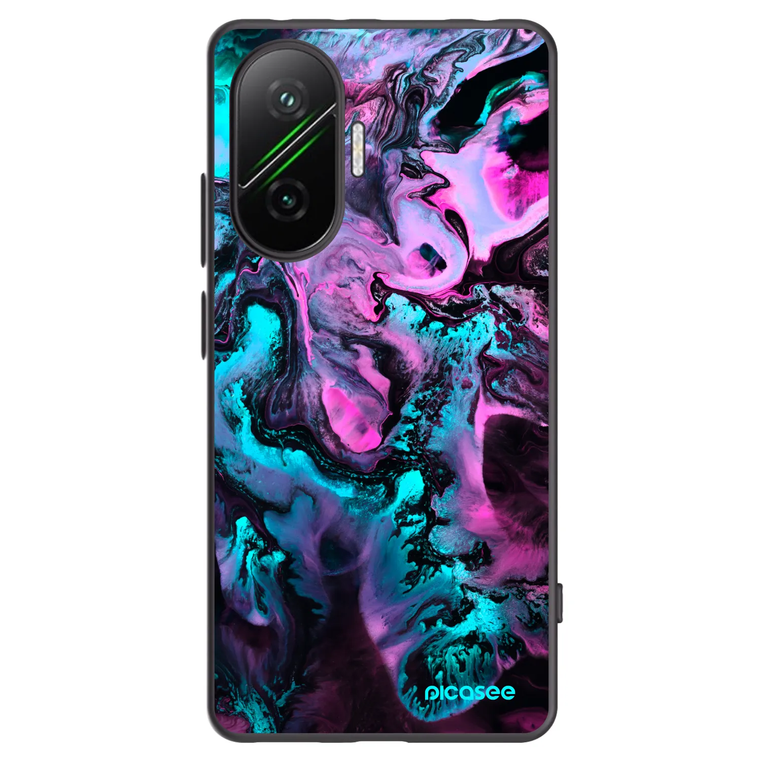 Picasee Μαύρη θήκη σιλικόνης για Xiaomi Poco F7 Pro 5G - Lean