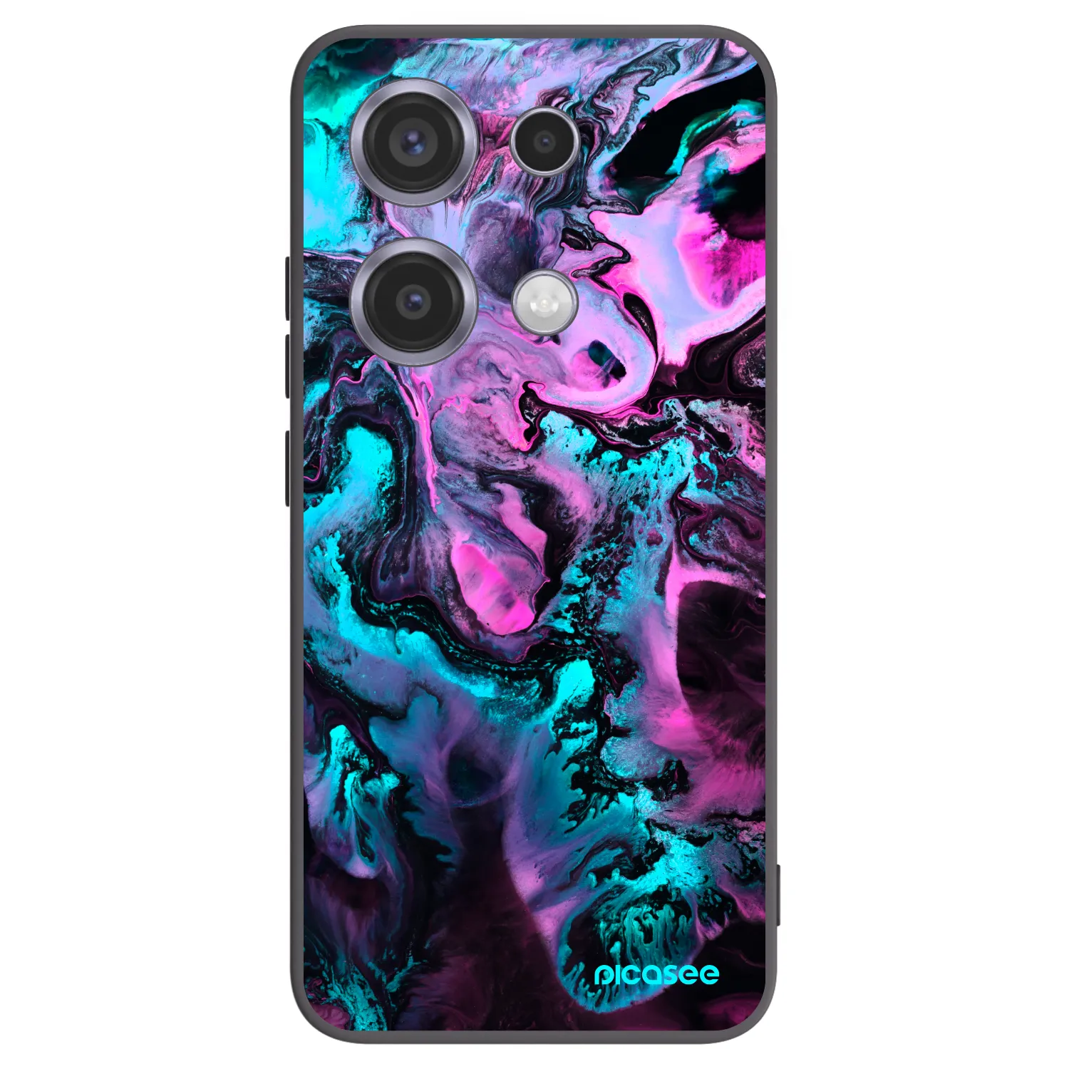 Picasee Μαύρη θήκη σιλικόνης για Xiaomi Redmi Note 14S - Lean