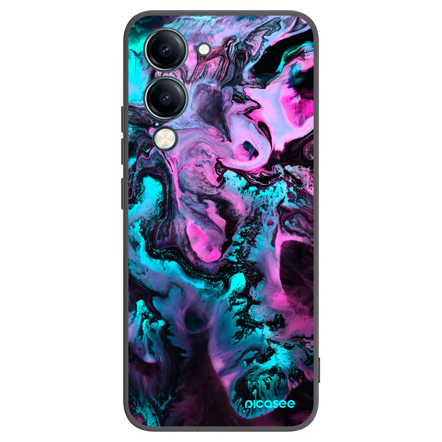 Picasee Μαύρη θήκη σιλικόνης για Vivo Y29s 5G - Lean