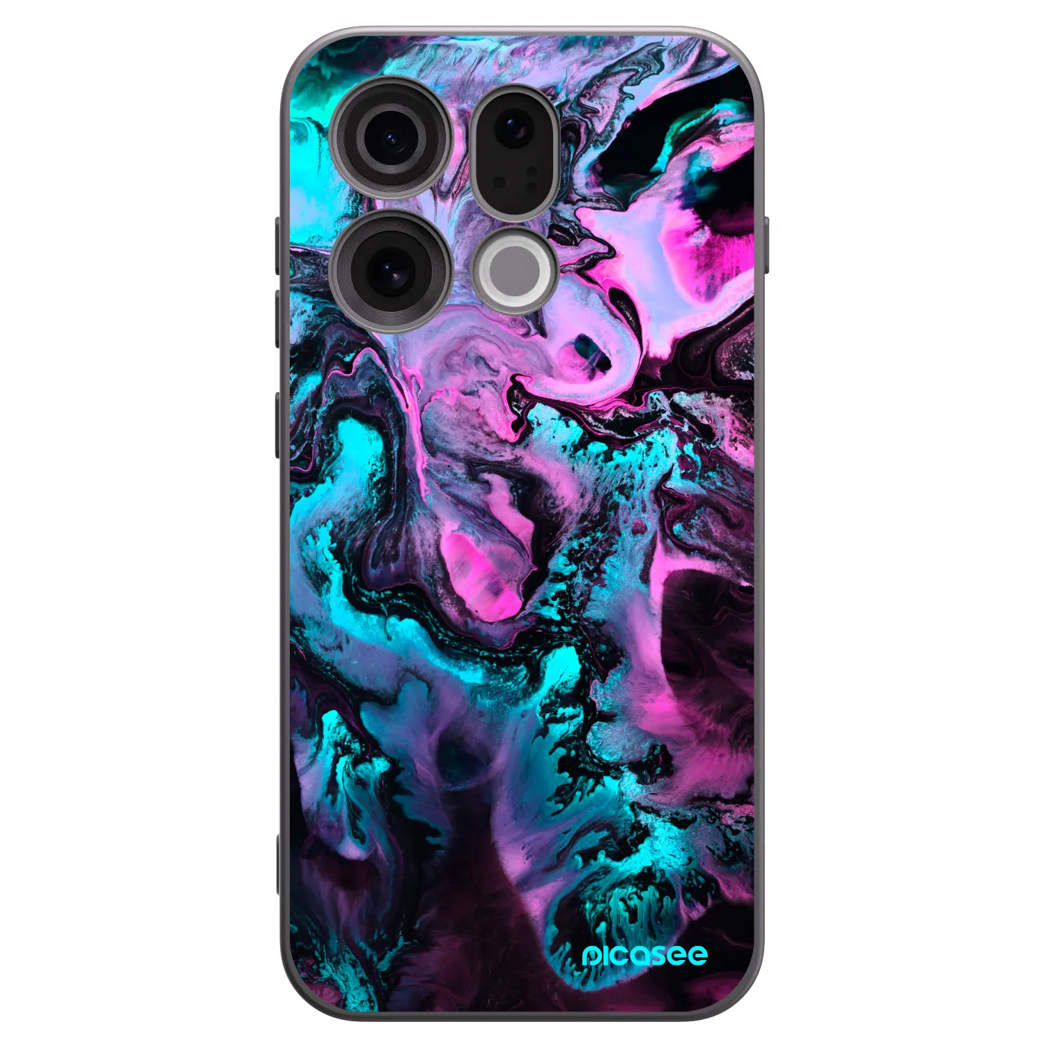 Picasee Μαύρη θήκη σιλικόνης για OPPO Find X9 - Lean