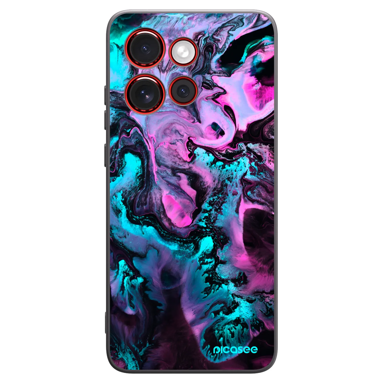 Picasee Μαύρη θήκη σιλικόνης για Motorola Edge 60 Neo 5G - Lean