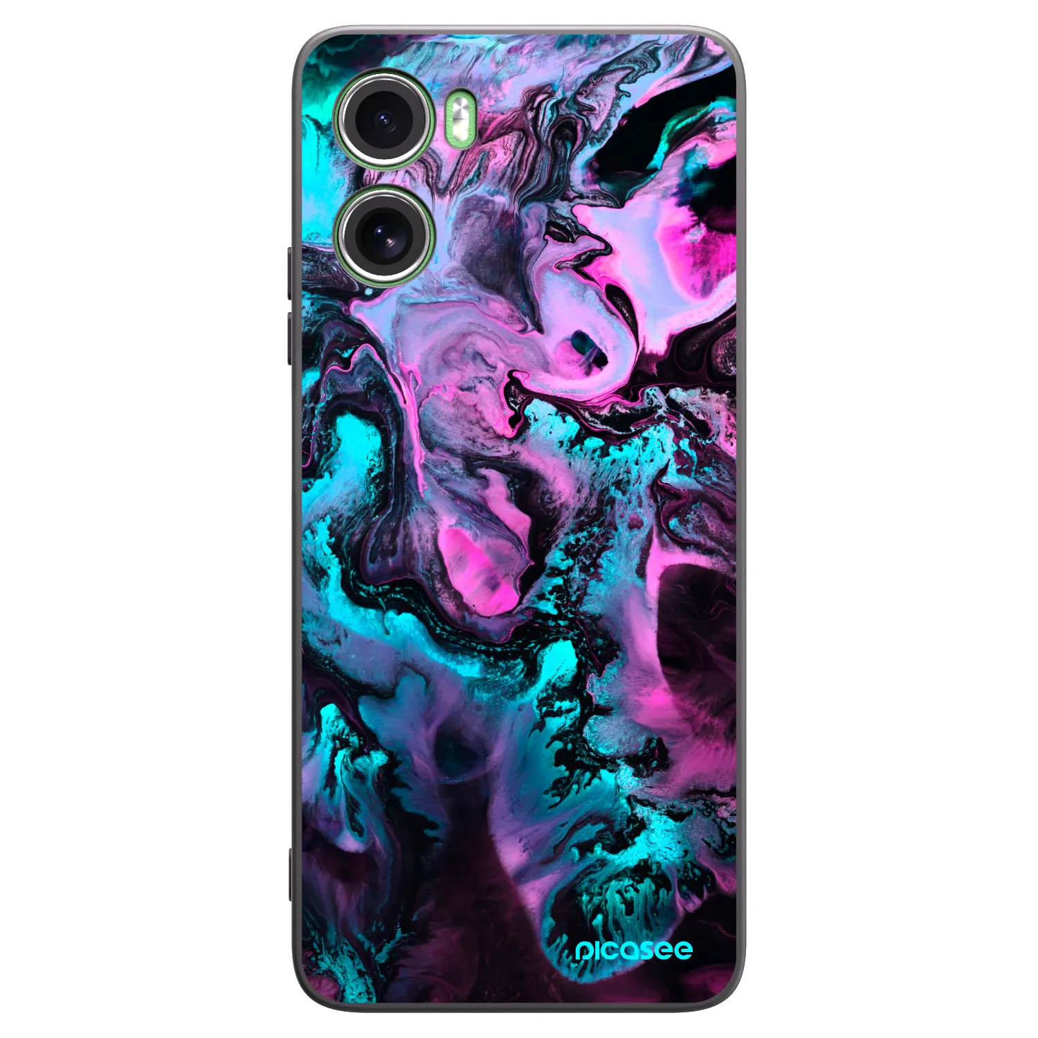 Picasee Μαύρη θήκη σιλικόνης για Motorola Moto G06 - Lean