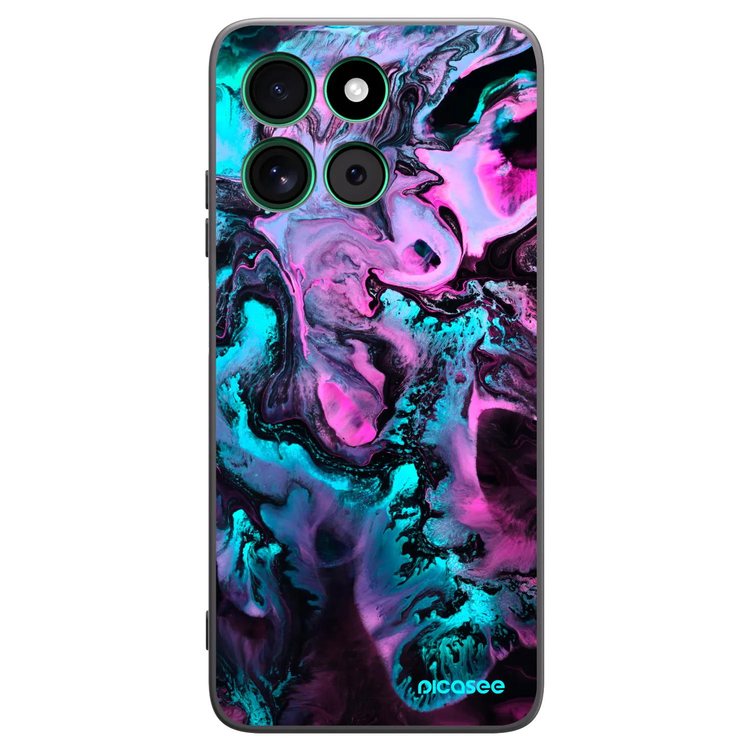 Picasee Μαύρη θήκη σιλικόνης για Motorola Moto G57 Power - Lean