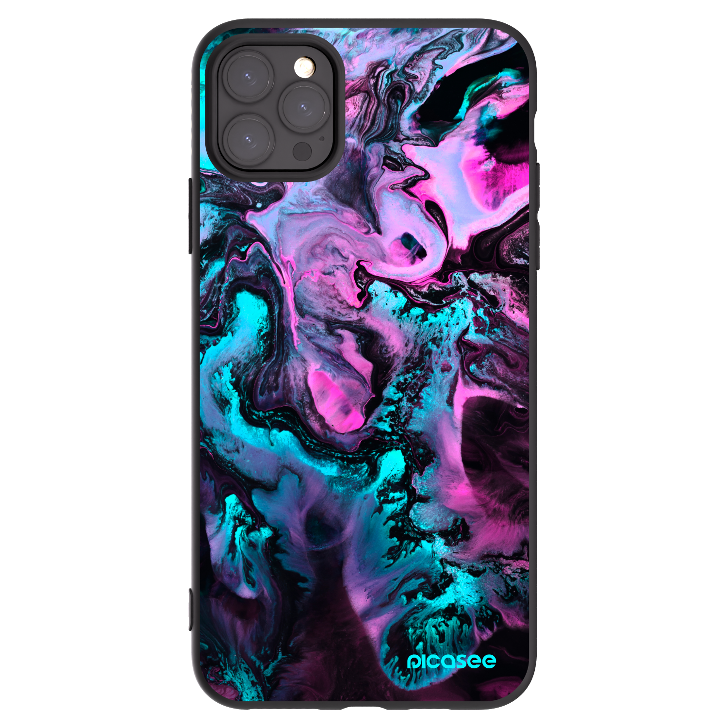 Picasee Μαύρη θήκη σιλικόνης για Apple iPhone 11 Pro Max - Lean