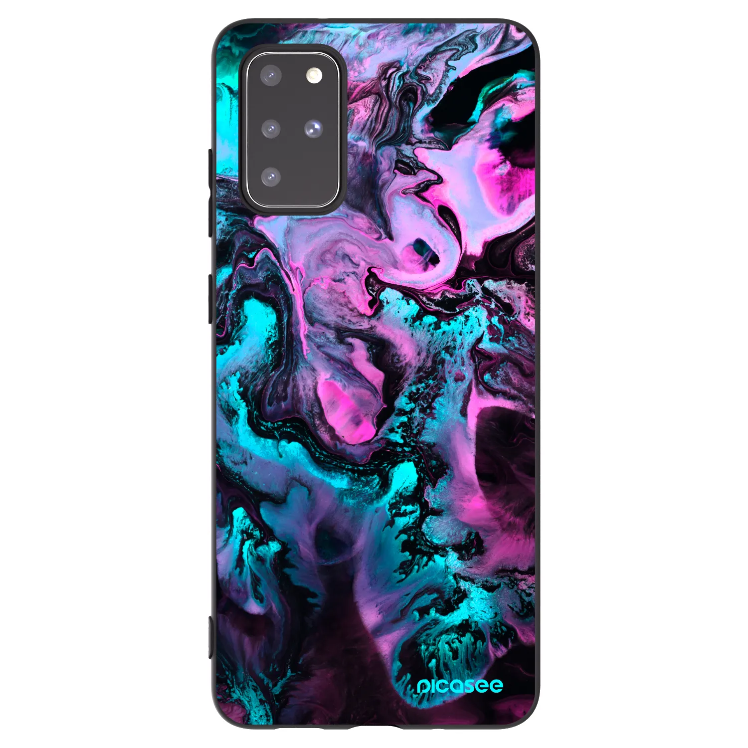 Picasee Μαύρη θήκη σιλικόνης για Samsung Galaxy S20+ G985F - Lean