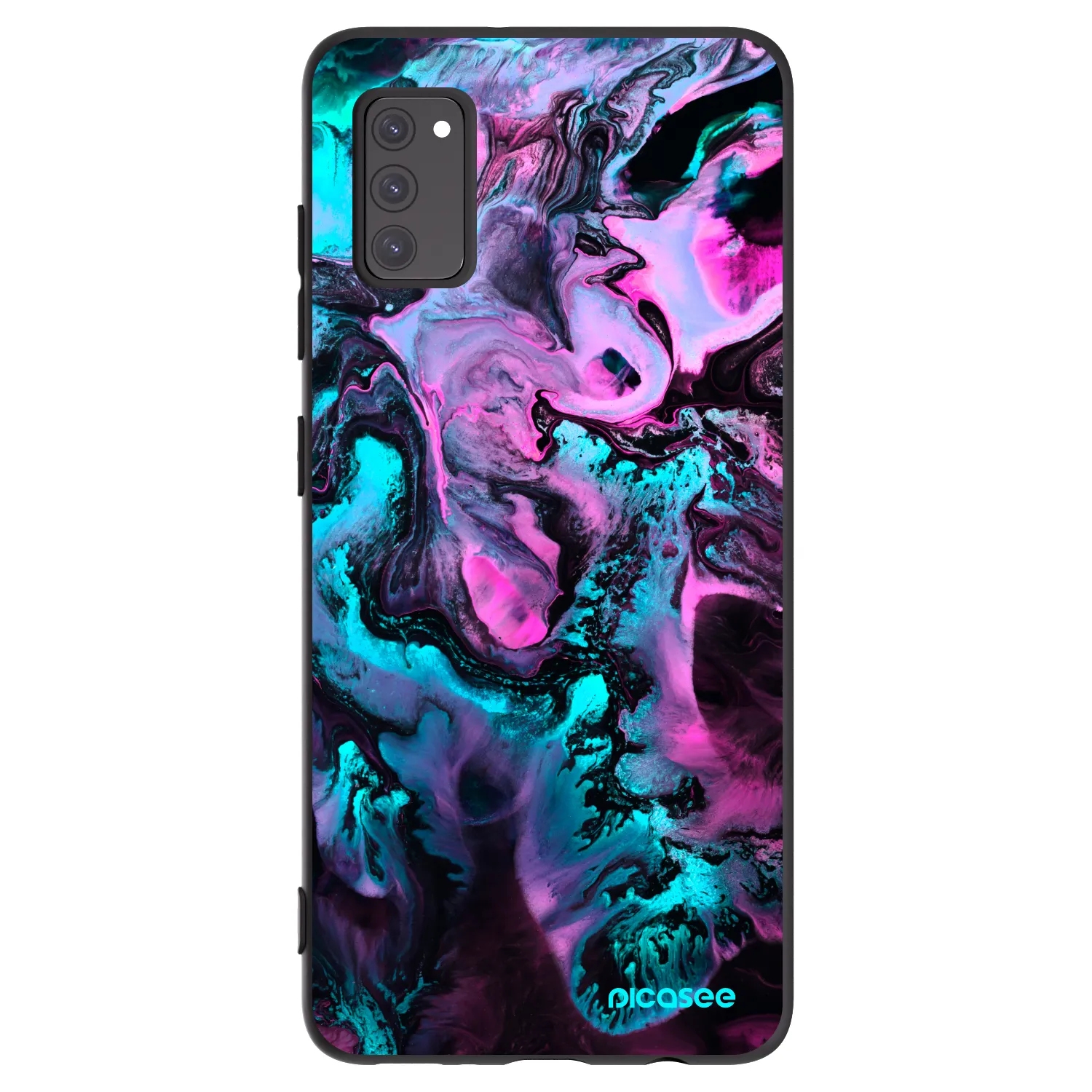 Picasee Μαύρη θήκη σιλικόνης για Samsung Galaxy A41 A415F - Lean