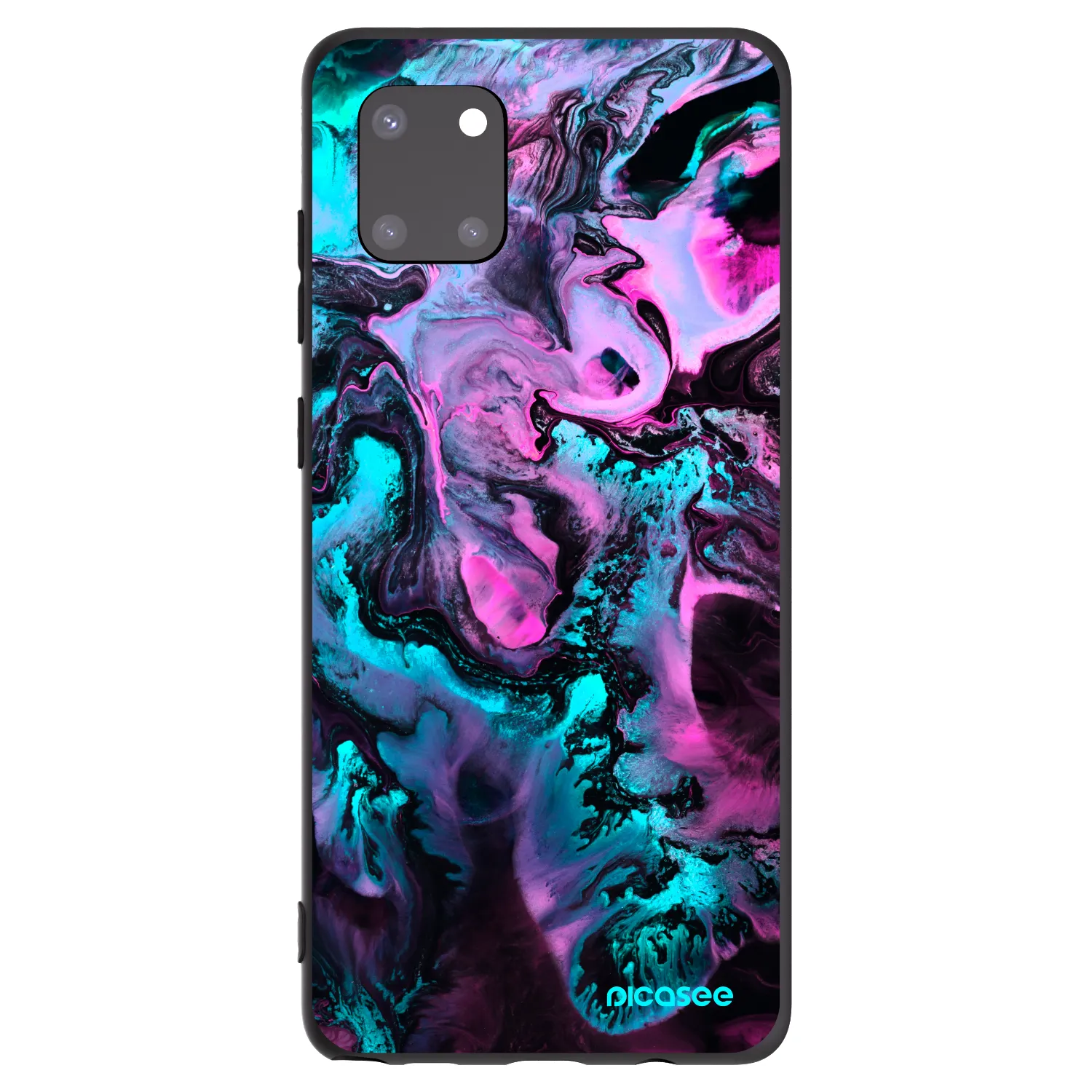 Picasee Μαύρη θήκη σιλικόνης για Samsung Galaxy Note 10 Lite N770F - Lean