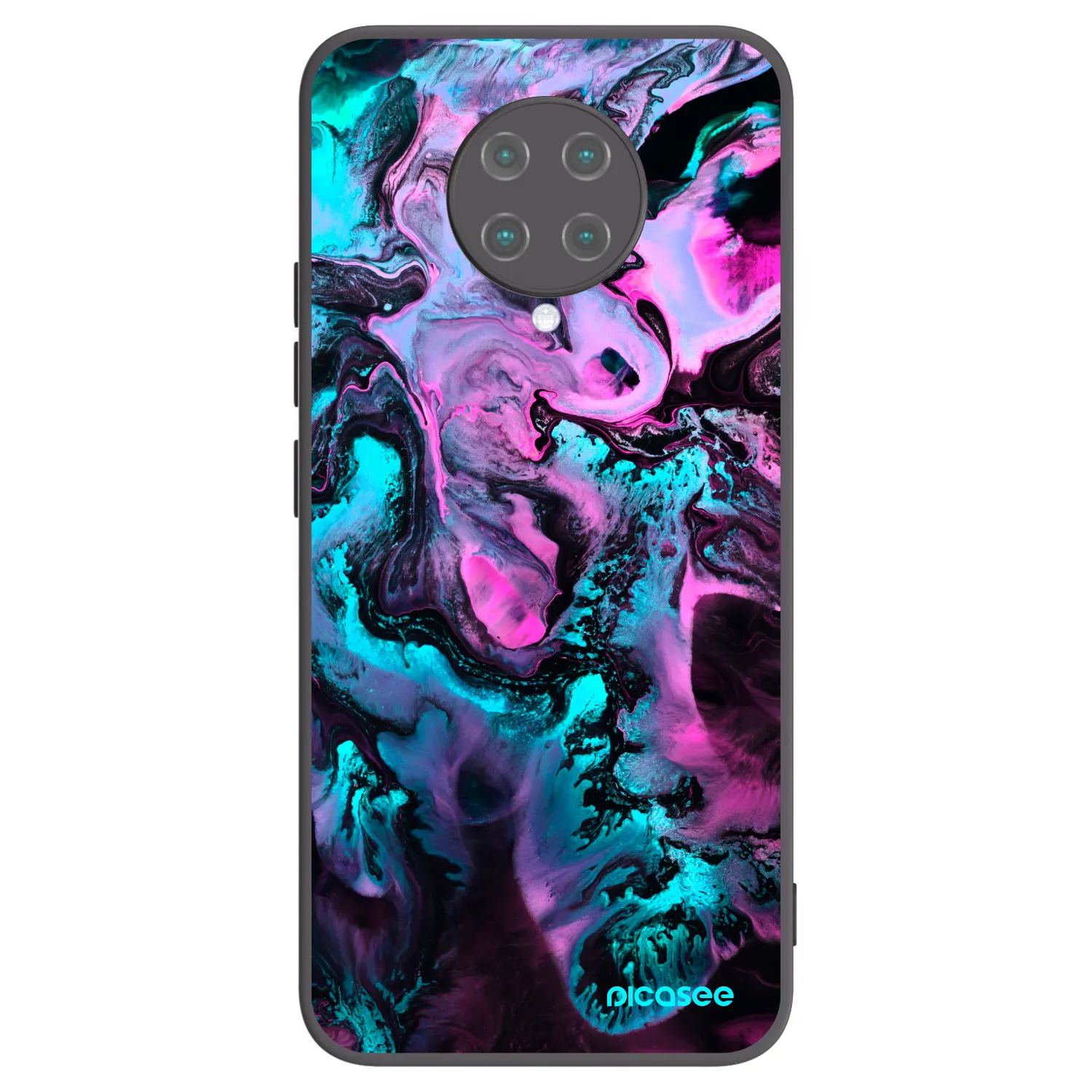 Picasee Μαύρη θήκη σιλικόνης για Xiaomi Poco F2 Pro - Lean