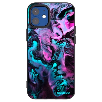 Picasee Μαύρη θήκη σιλικόνης για Apple iPhone 12 mini - Lean