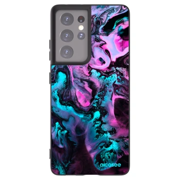Picasee Μαύρη θήκη σιλικόνης για Samsung Galaxy S21 Ultra 5G G998B - Lean
