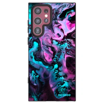 Picasee Μαύρη θήκη σιλικόνης για Samsung Galaxy S22 Ultra 5G - Lean