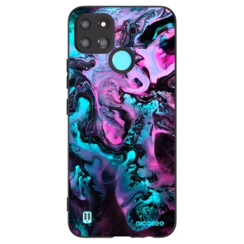 Picasee Μαύρη θήκη σιλικόνης για Realme C21Y - Lean