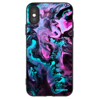 Picasee Μαύρη θήκη σιλικόνης για Apple iPhone X/XS - Lean